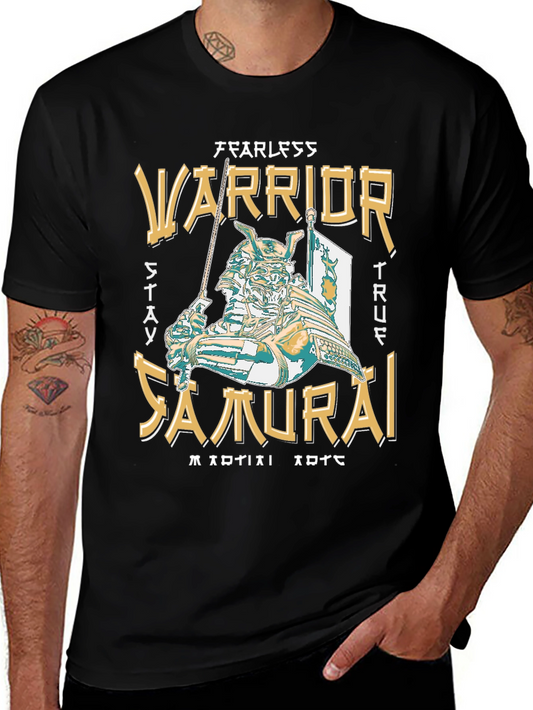 Fearless Warrior Samurai Graphic T-Shirt