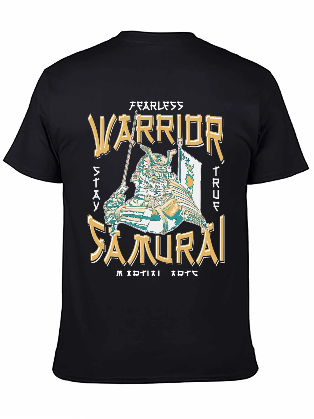 Fearless Warrior Samurai Graphic T-Shirt