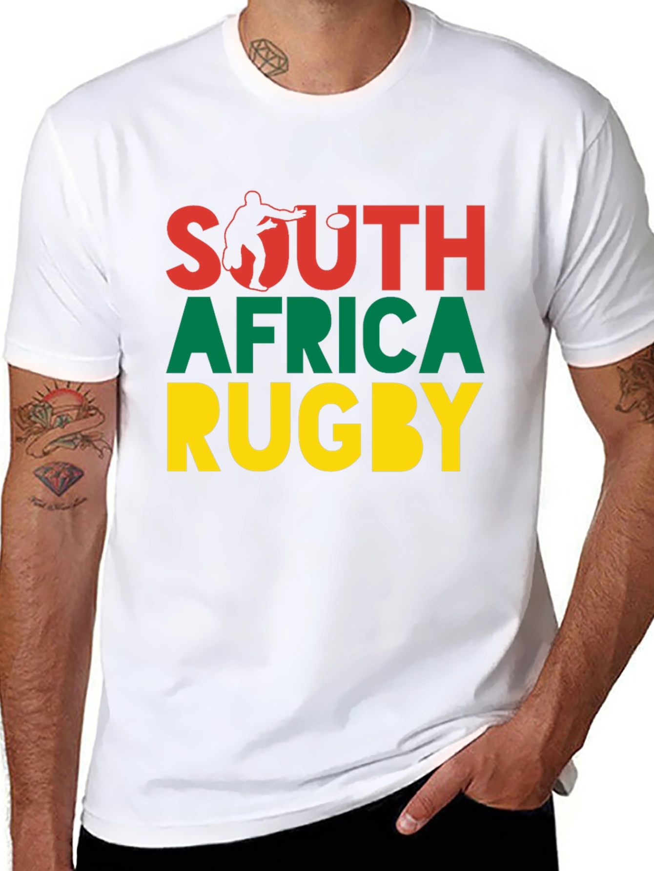 South Africa Rugby T-Shirt - Black
