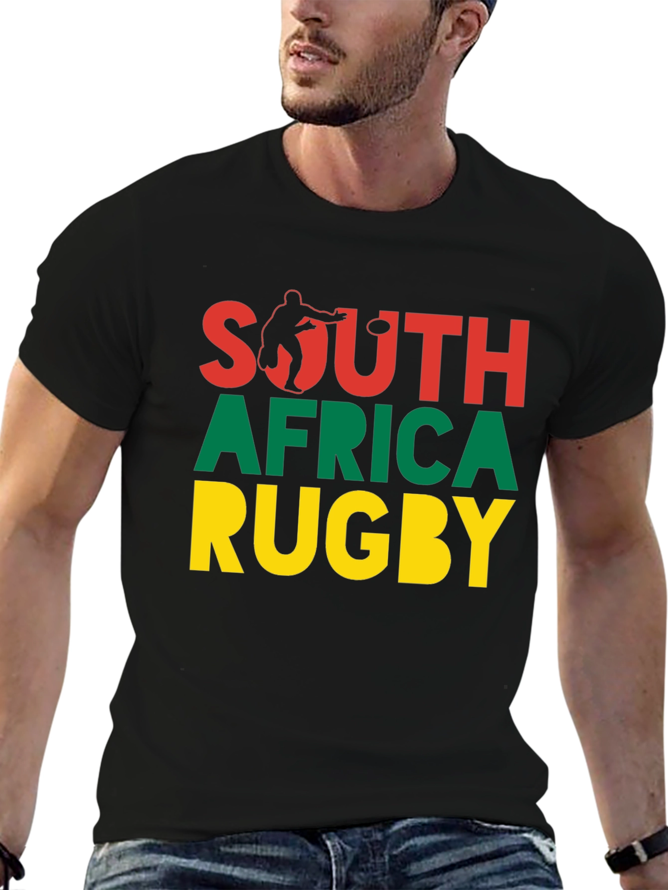 South Africa Rugby T-Shirt - Black