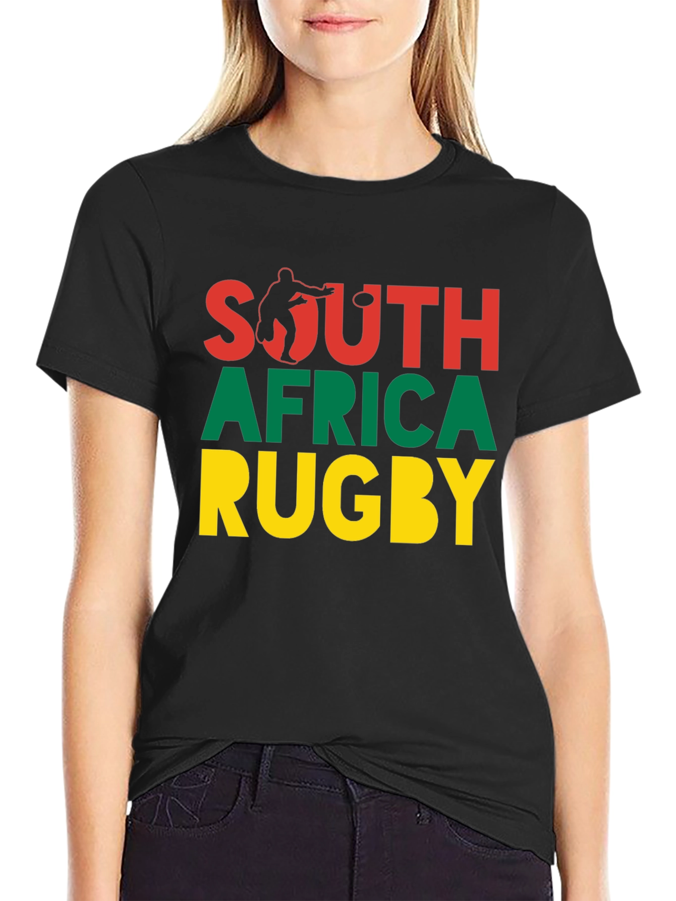 South Africa Rugby T-Shirt - Black