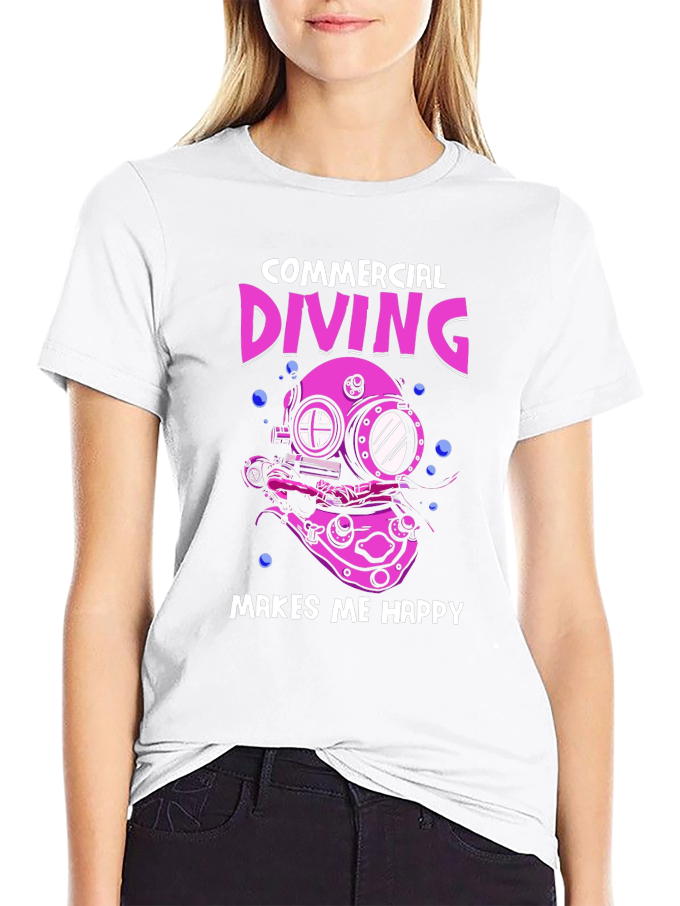 Commercial Diving Makes Me Happy T-Shirt