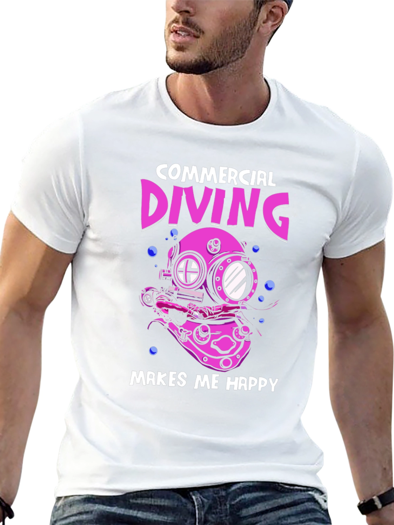 Commercial Diving Makes Me Happy T-Shirt