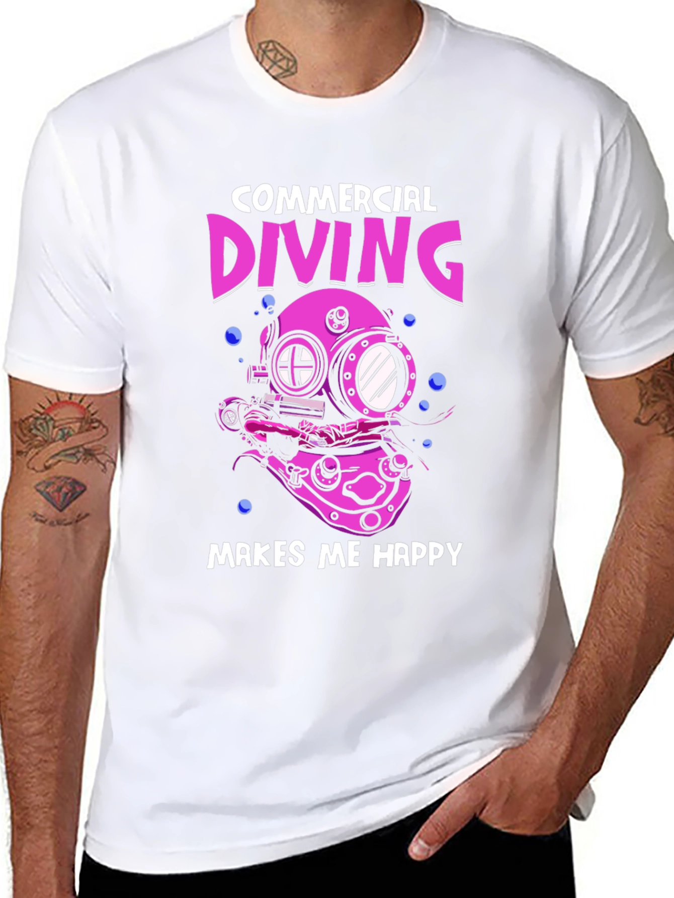 Commercial Diving Makes Me Happy T-Shirt