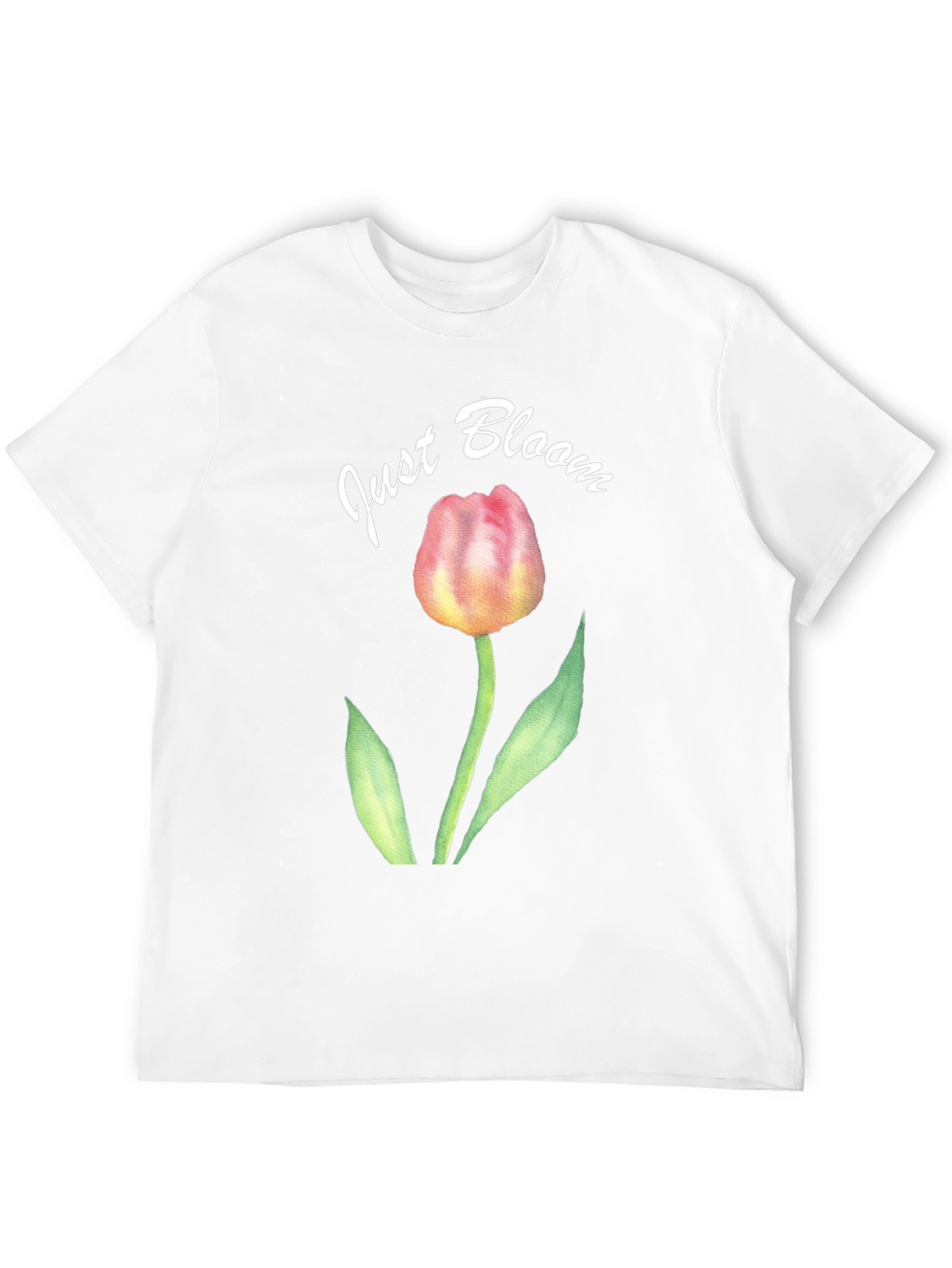Just Bloom Black Tulip Graphic Tee