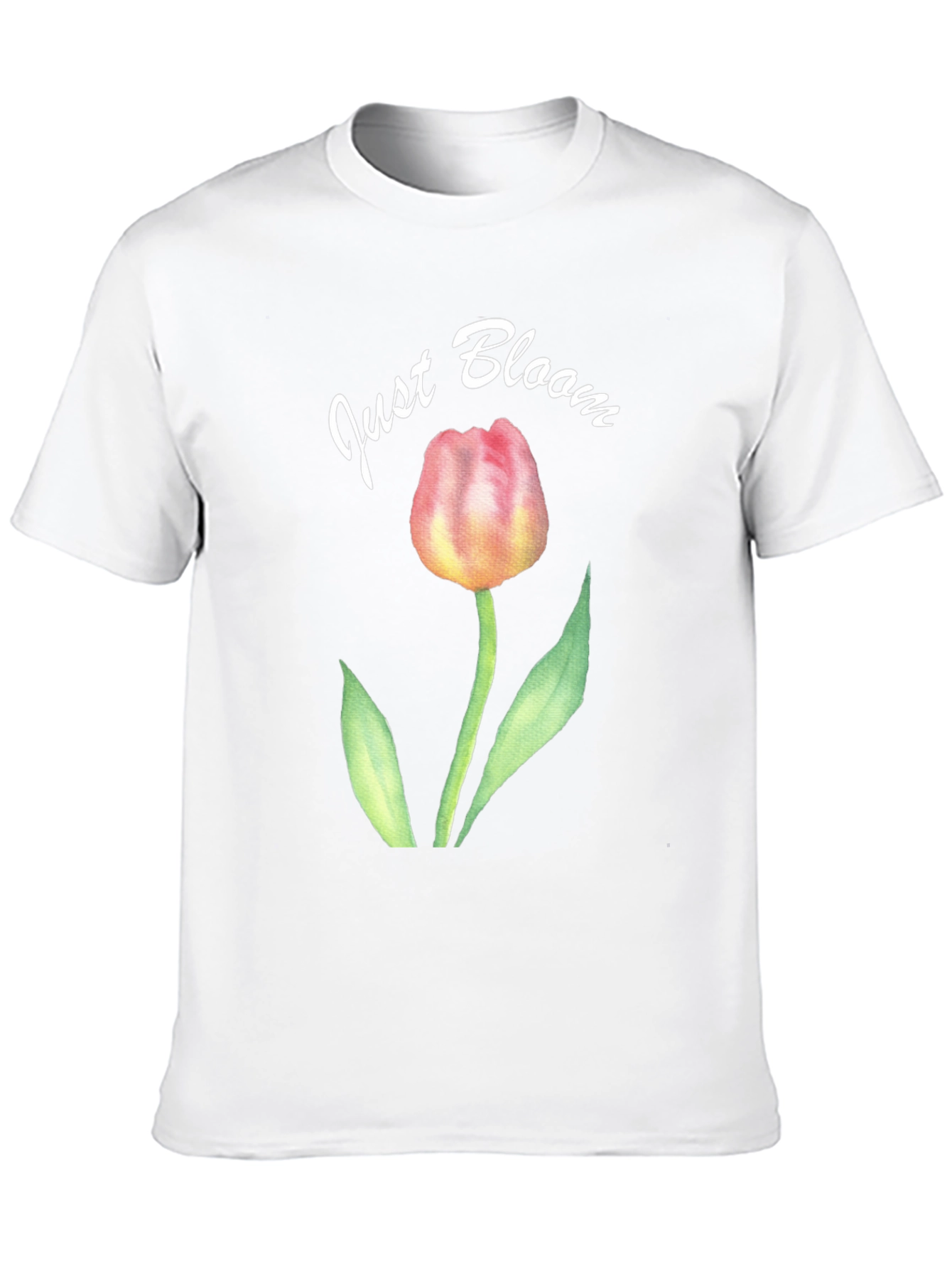 Just Bloom Black Tulip Graphic Tee