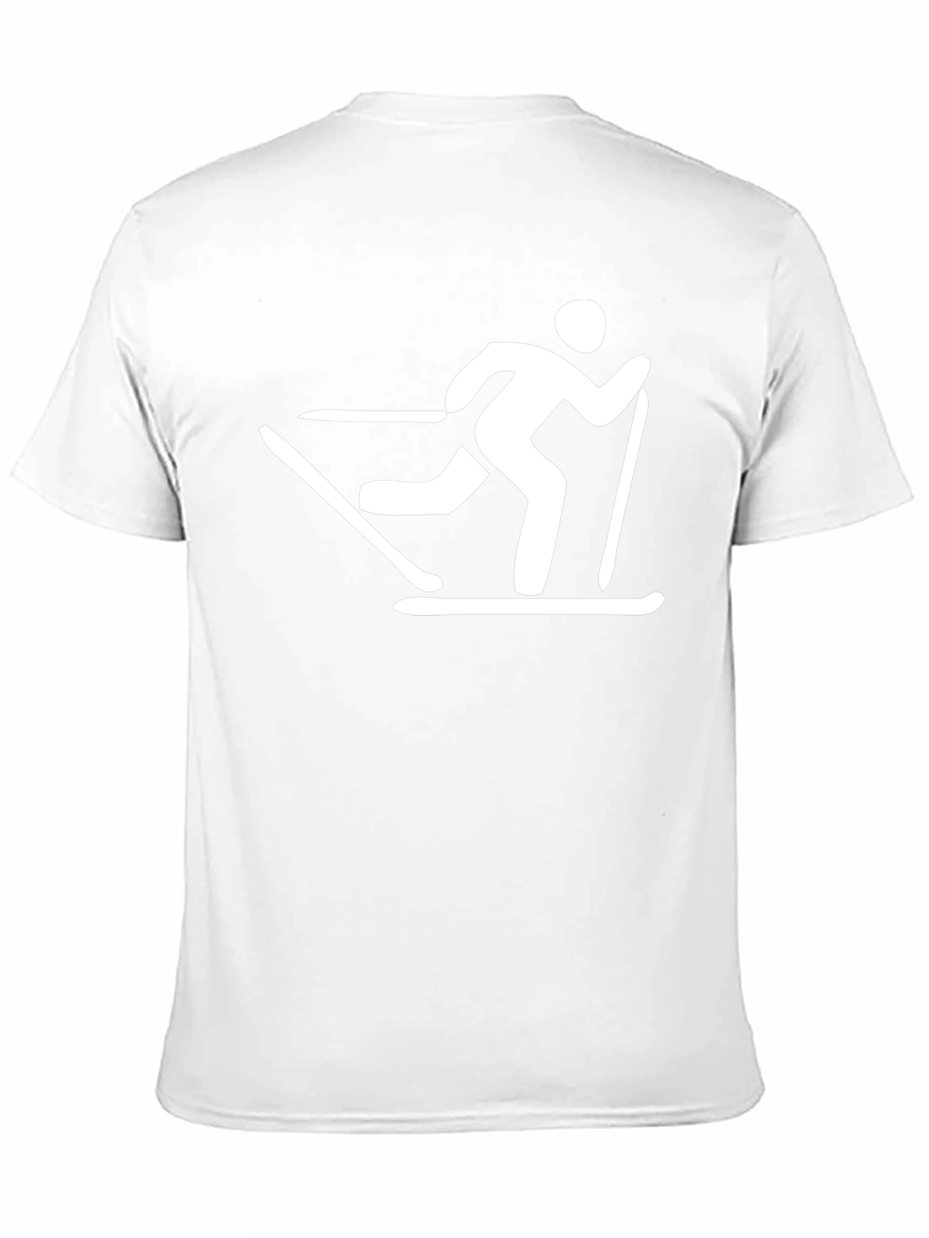 Skier Graphic T-Shirt - Black Cotton Tee
