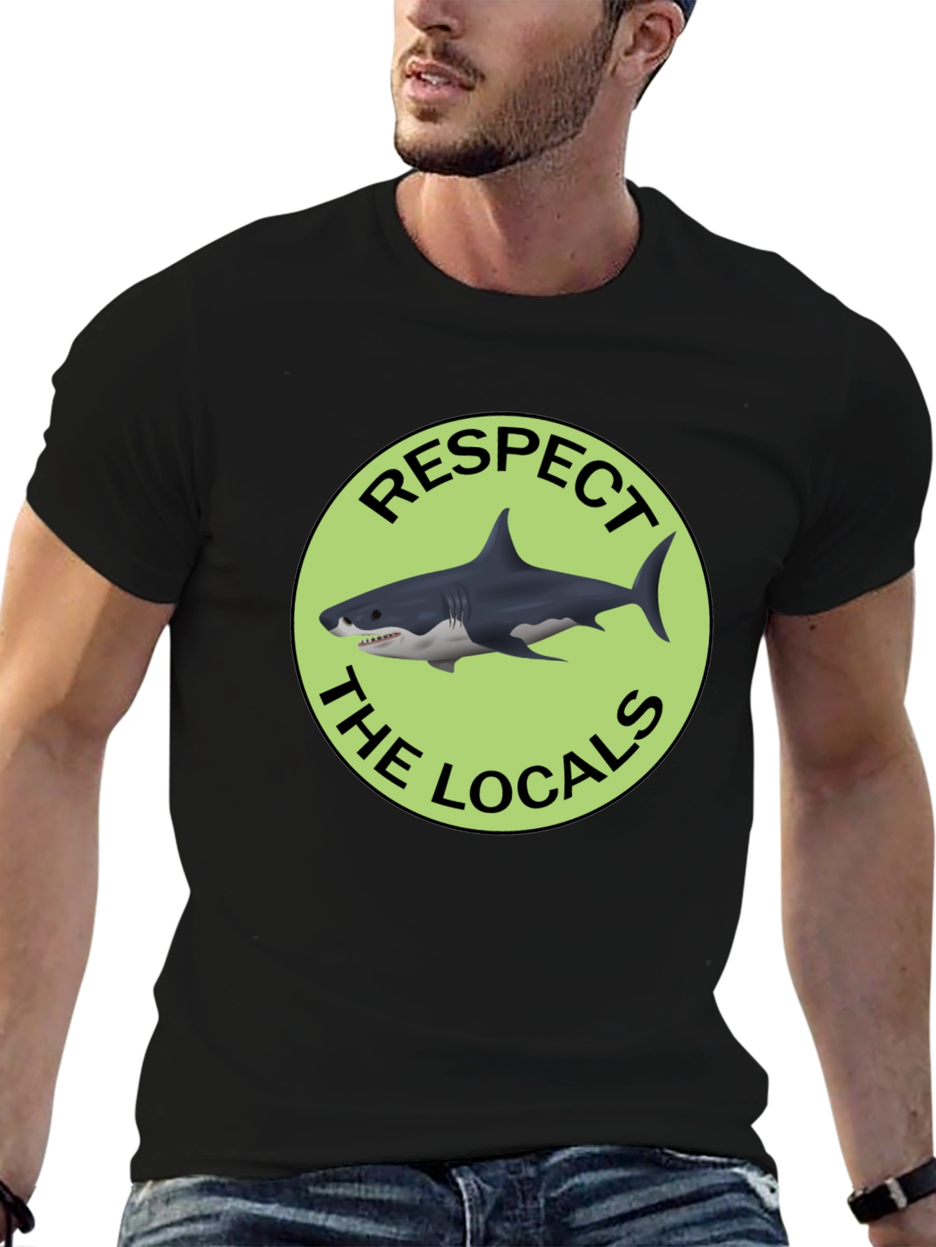 Respect the Locals Shark Graphic Tee