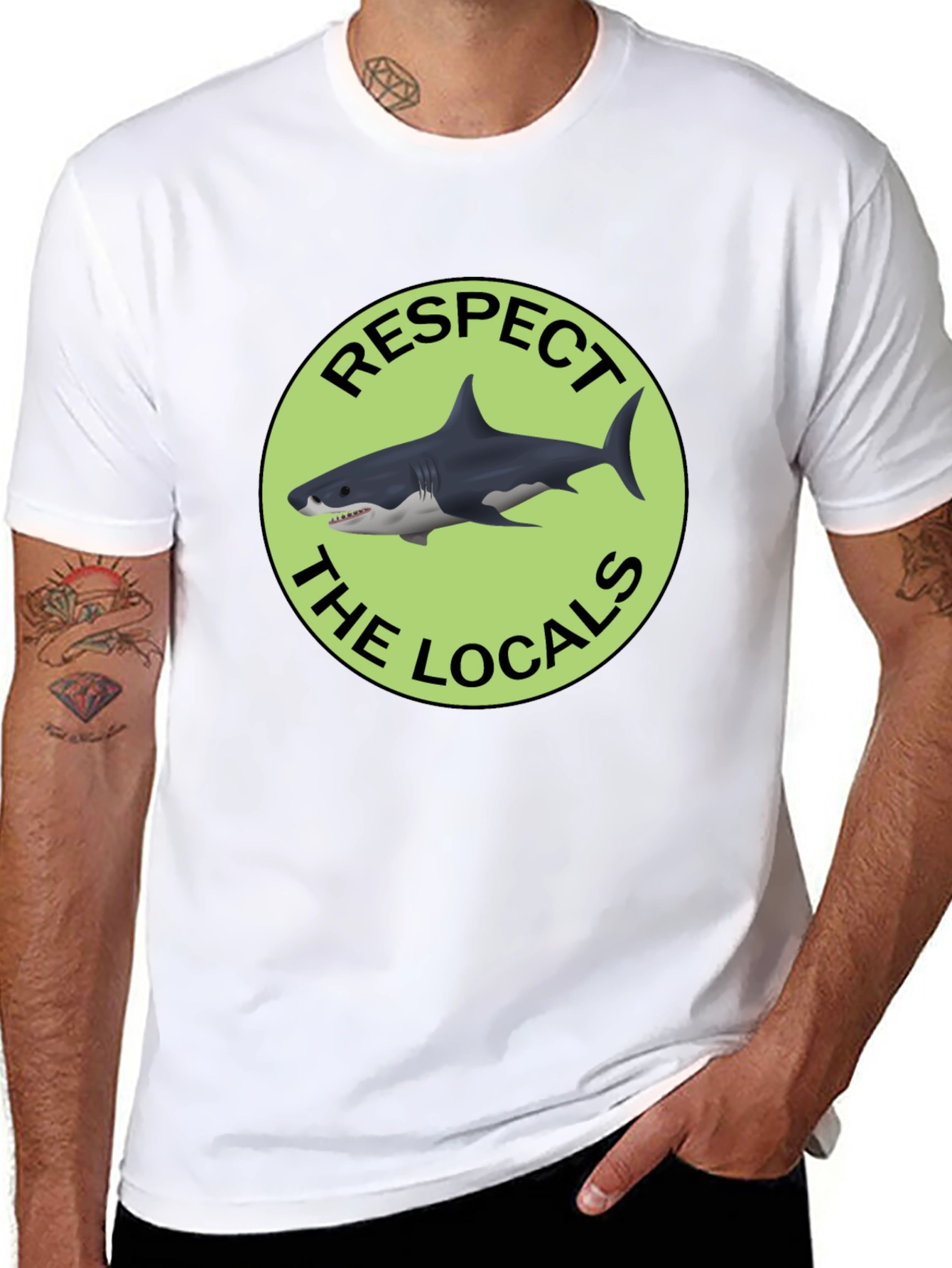 Respect the Locals Shark Graphic Tee