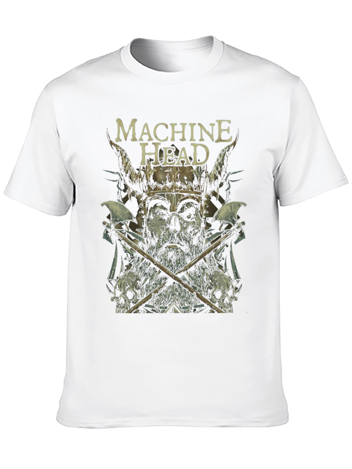 Machine Head Viking Graphic Print Black T-Shirt