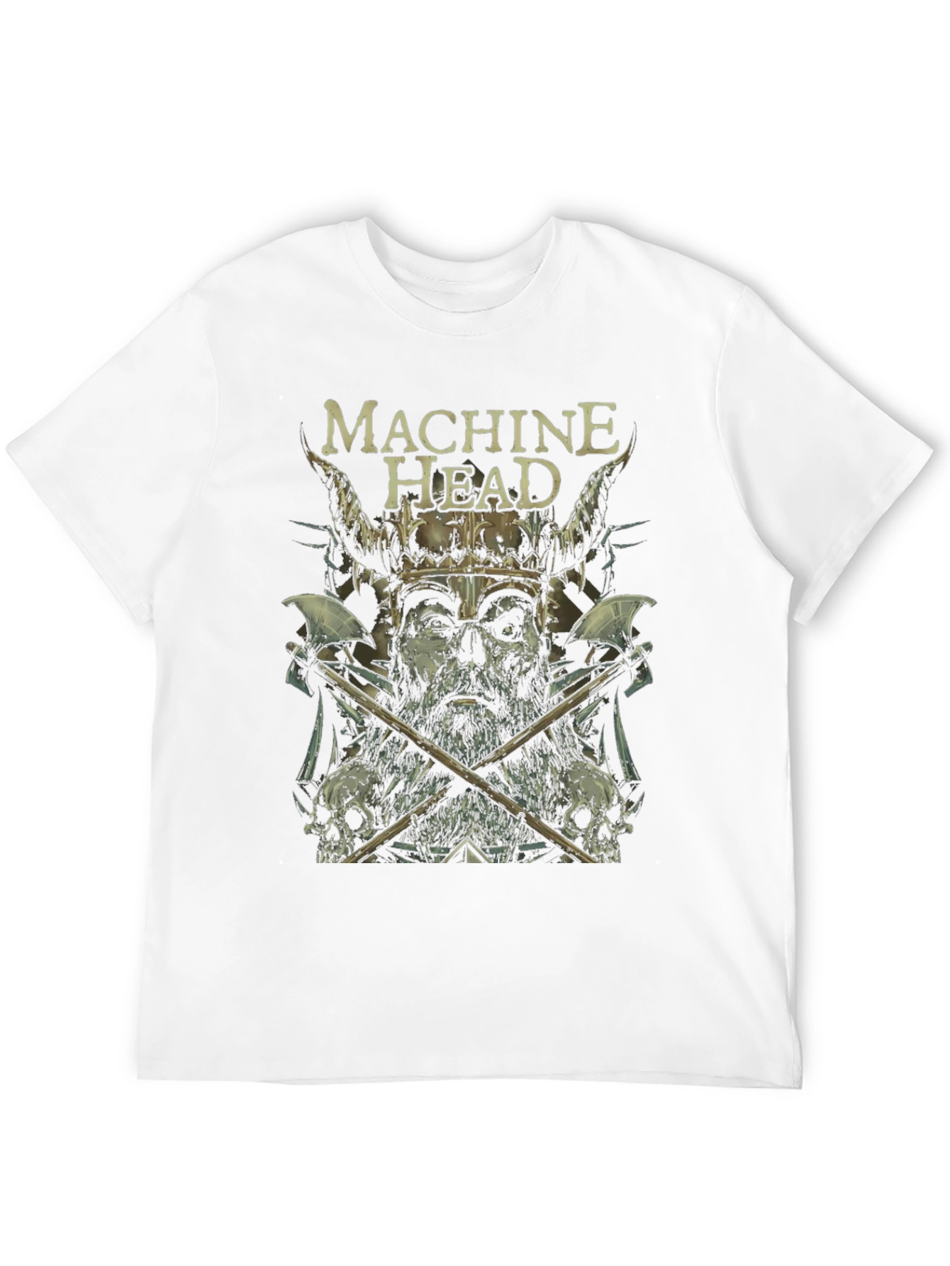 Machine Head Viking Graphic Print Black T-Shirt