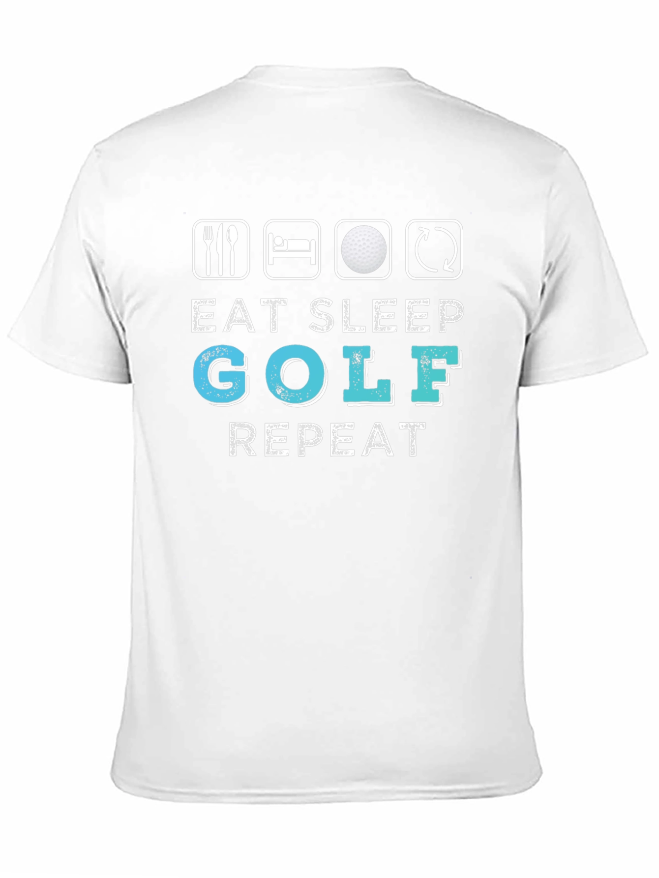 Eat Sleep Golf Repeat Graphic Tee