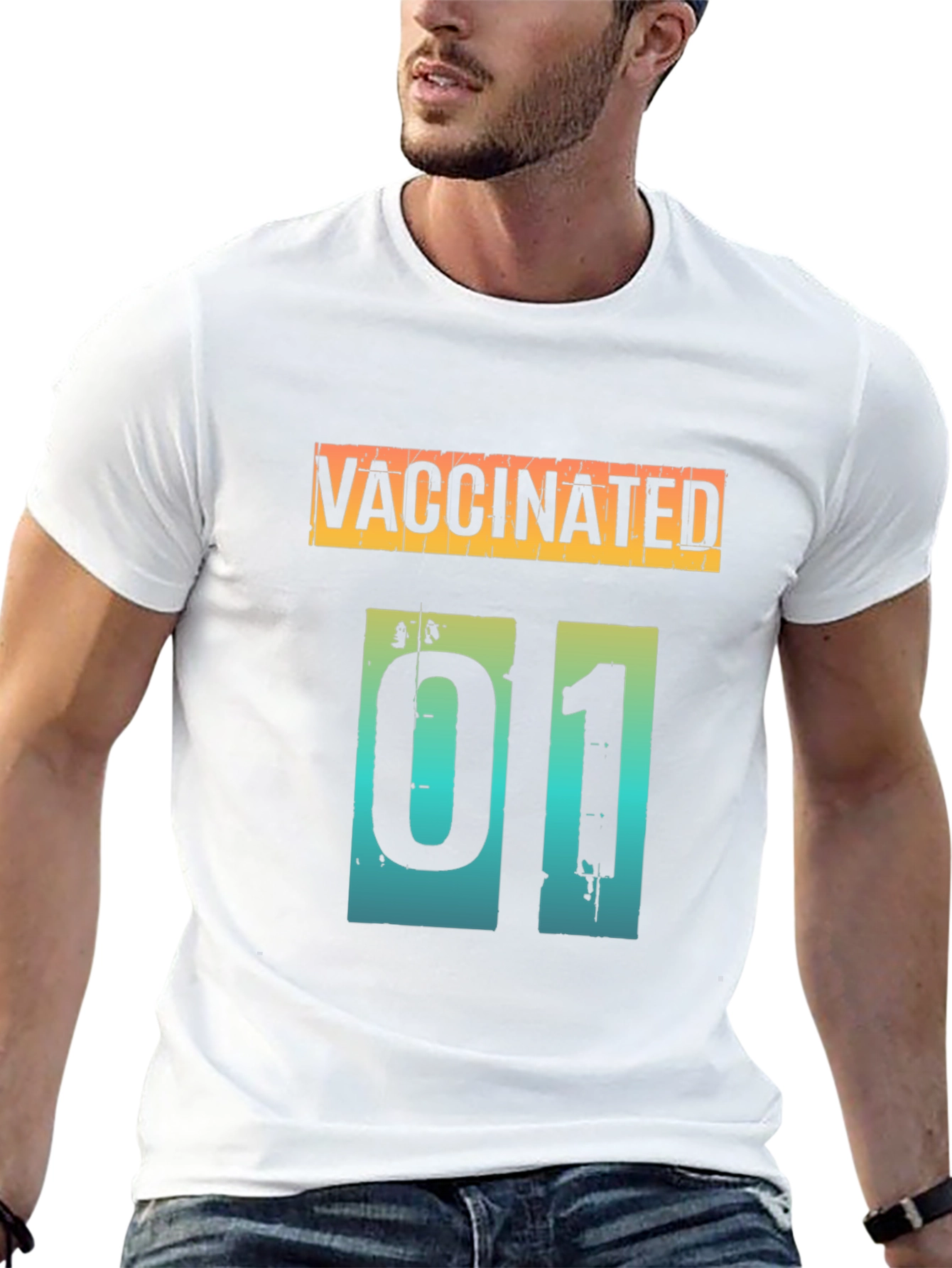 Vaccinated Graphic Tee - Modern Style