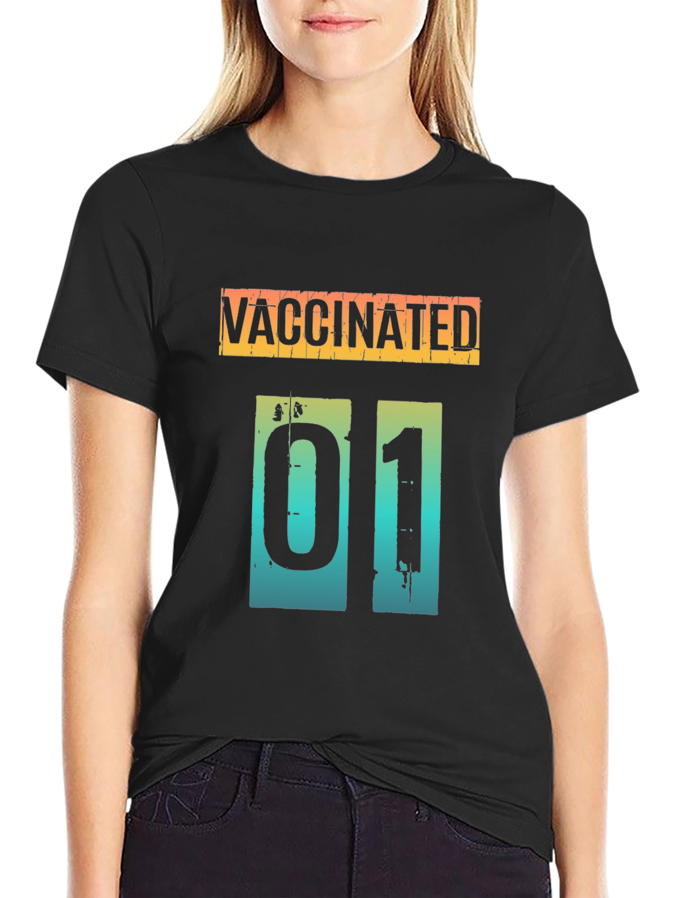 Vaccinated Graphic Tee - Modern Style