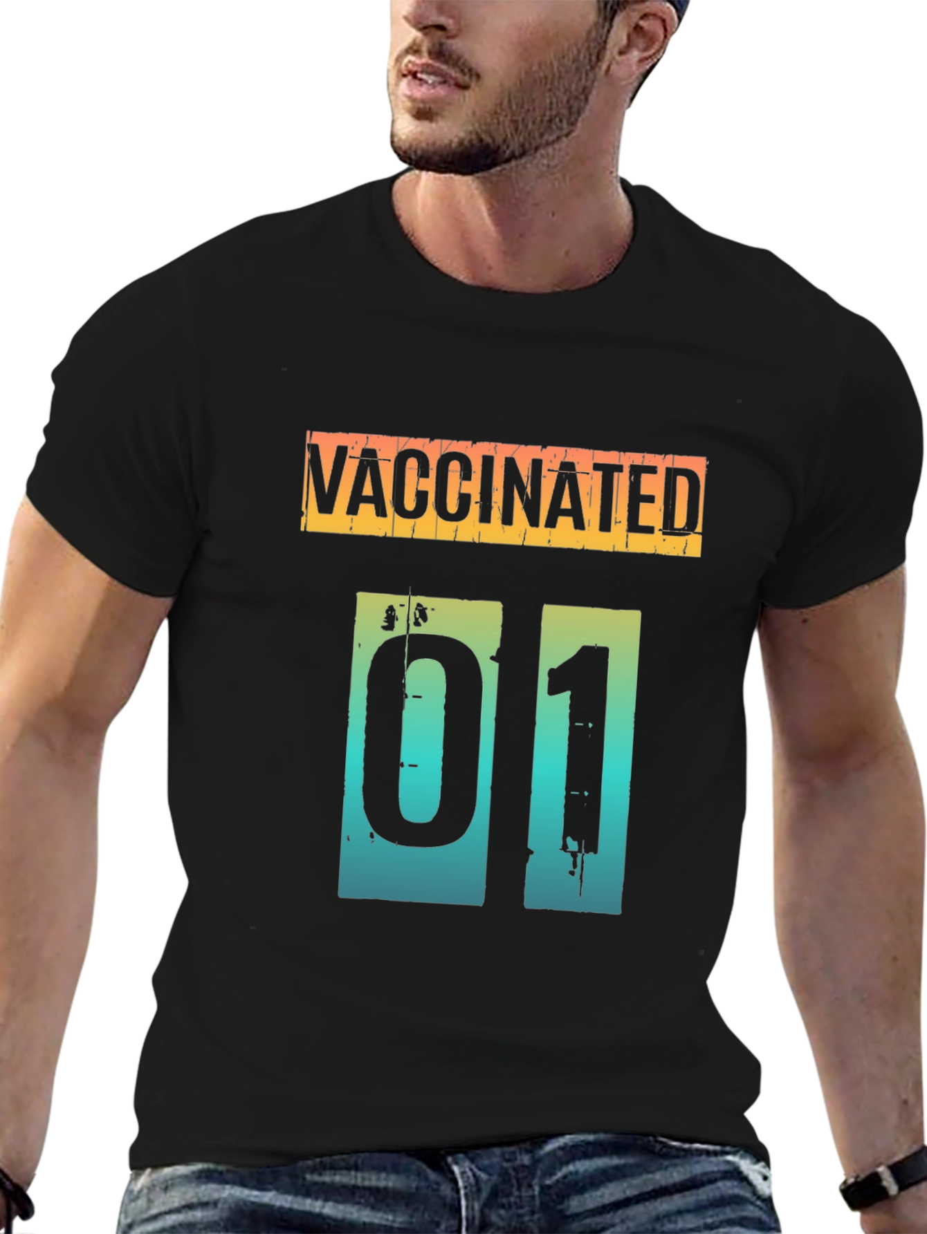 Vaccinated Graphic Tee - Modern Style