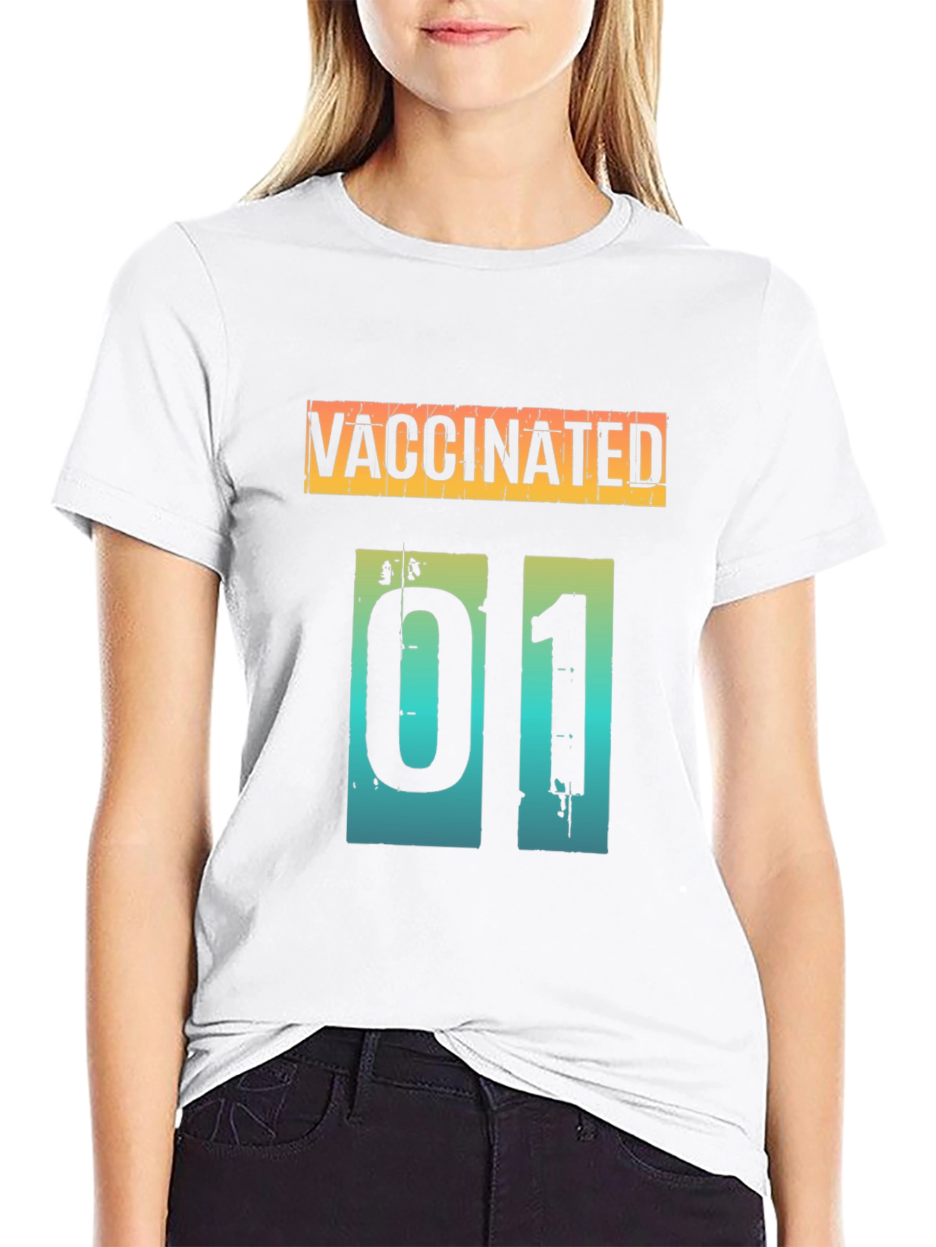 Vaccinated Graphic Tee - Modern Style