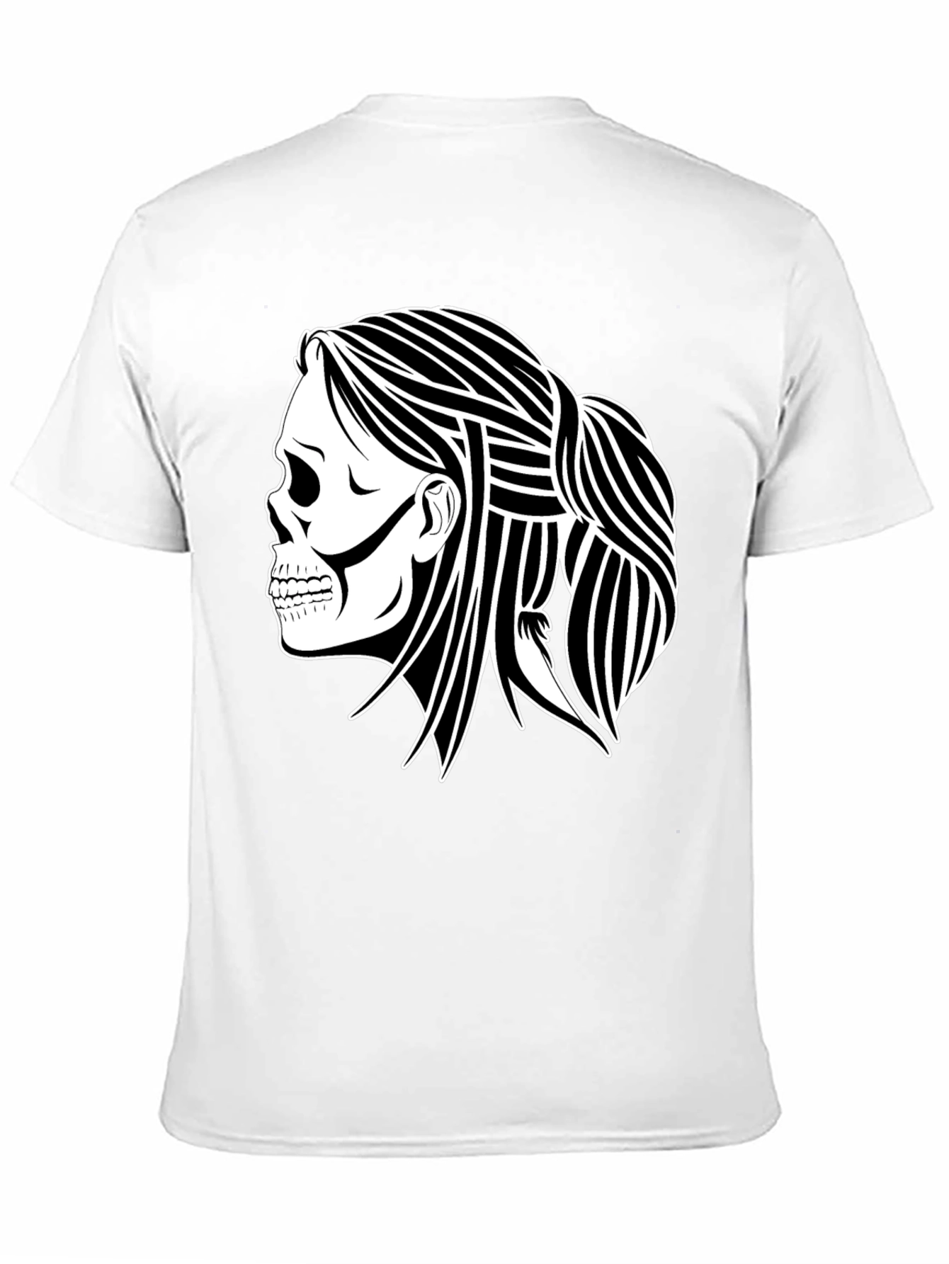 Skull Woman Graphic Black T-Shirt