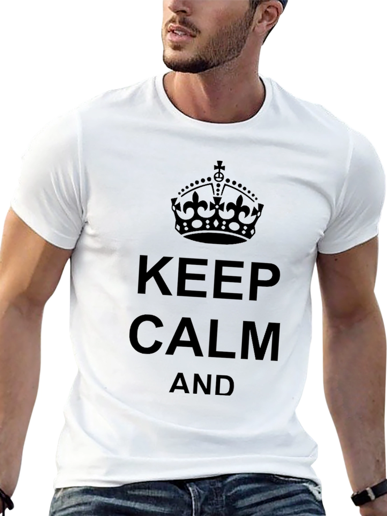 Keep Calm Graphic Tee - Classic Design