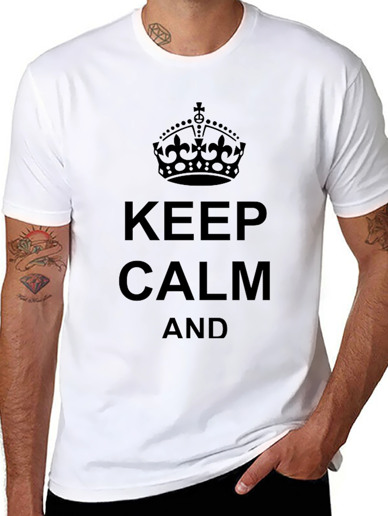 Keep Calm Graphic Tee - Classic Design