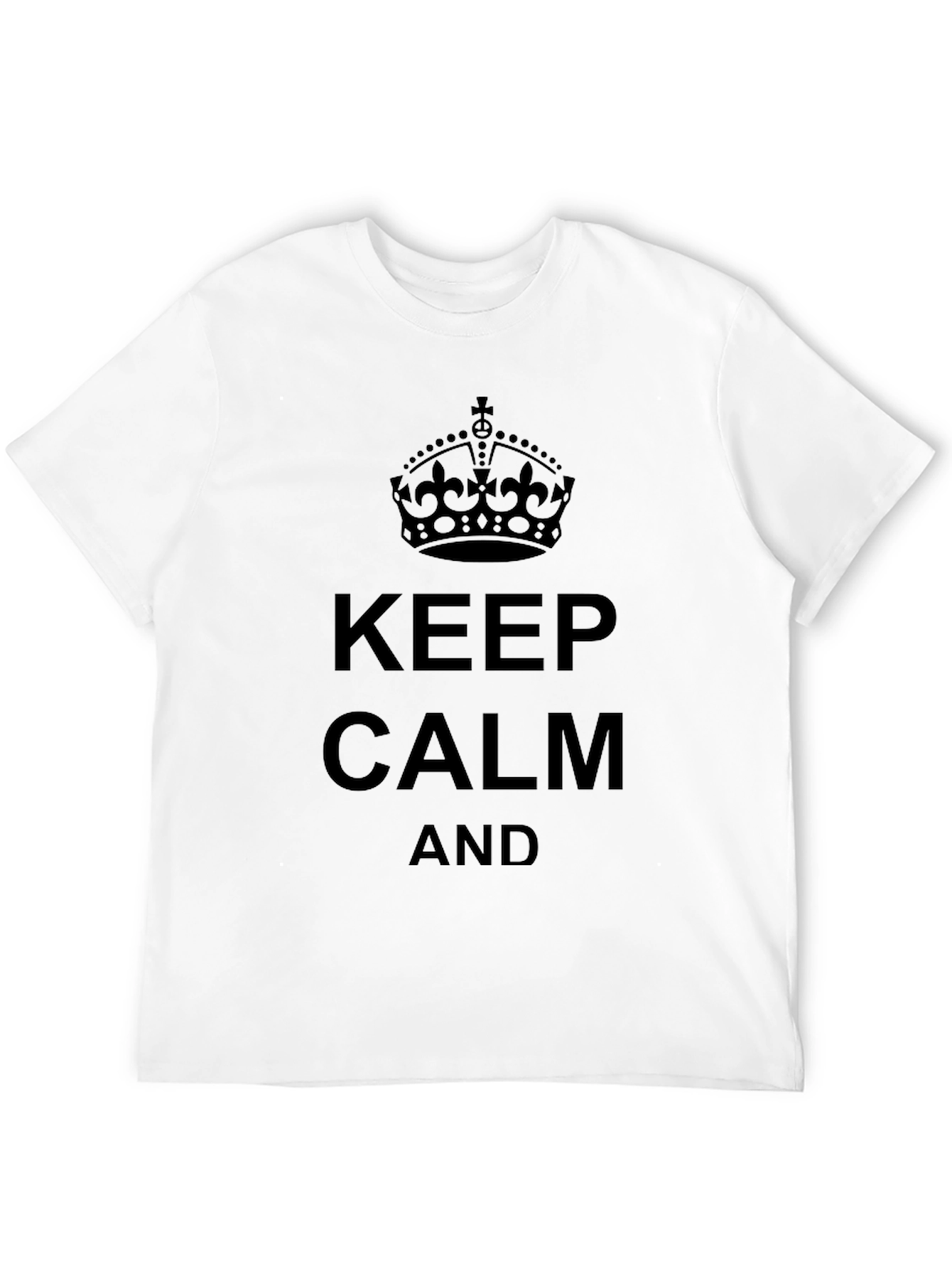 Keep Calm Graphic Tee - Classic Design