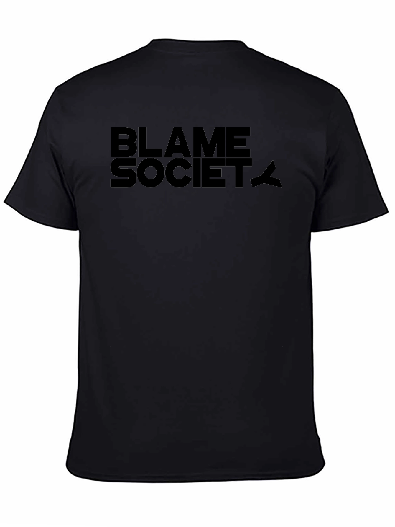 Blame Society Graphic Tee - Unisex Black T-Shirt