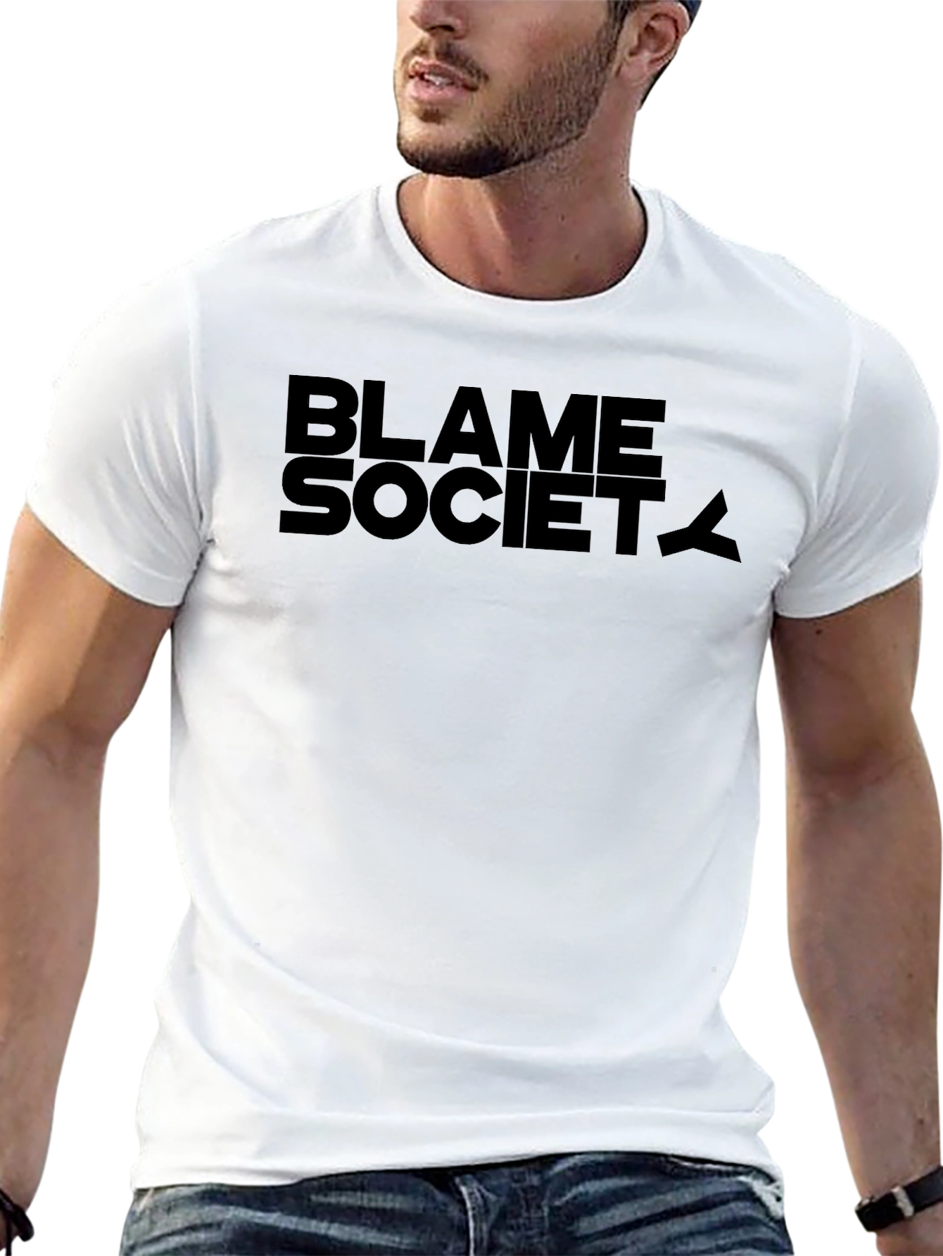 Blame Society Graphic Tee - Unisex Black T-Shirt