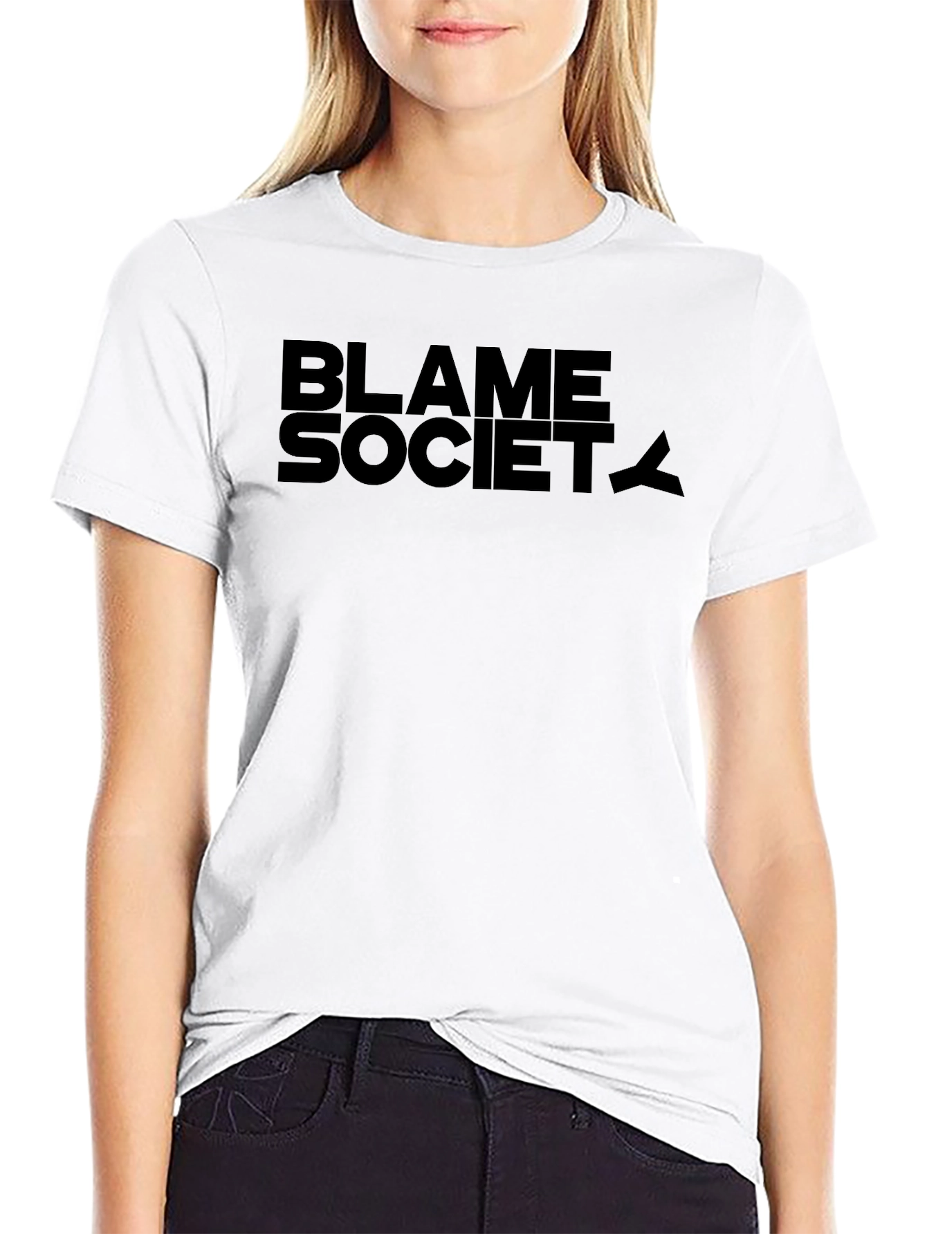 Blame Society Graphic Tee - Unisex Black T-Shirt