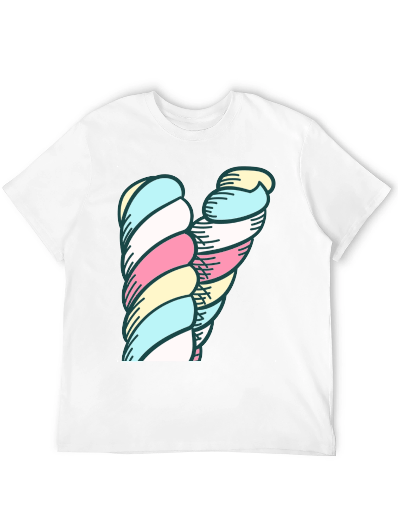 Marshmallow Twist Graphic Tee - Unique Design!