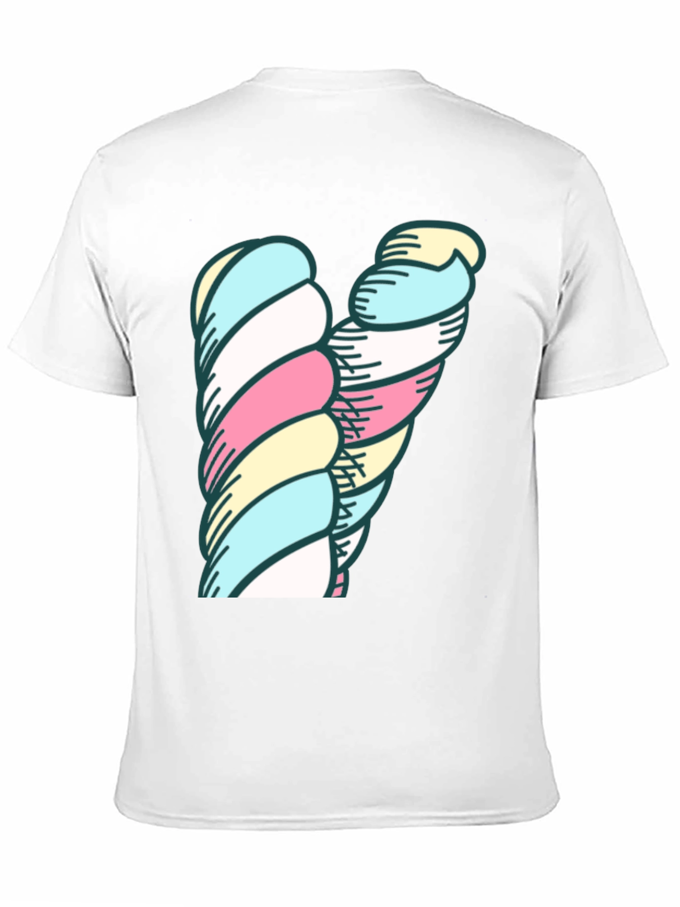 Marshmallow Twist Graphic Tee - Unique Design!