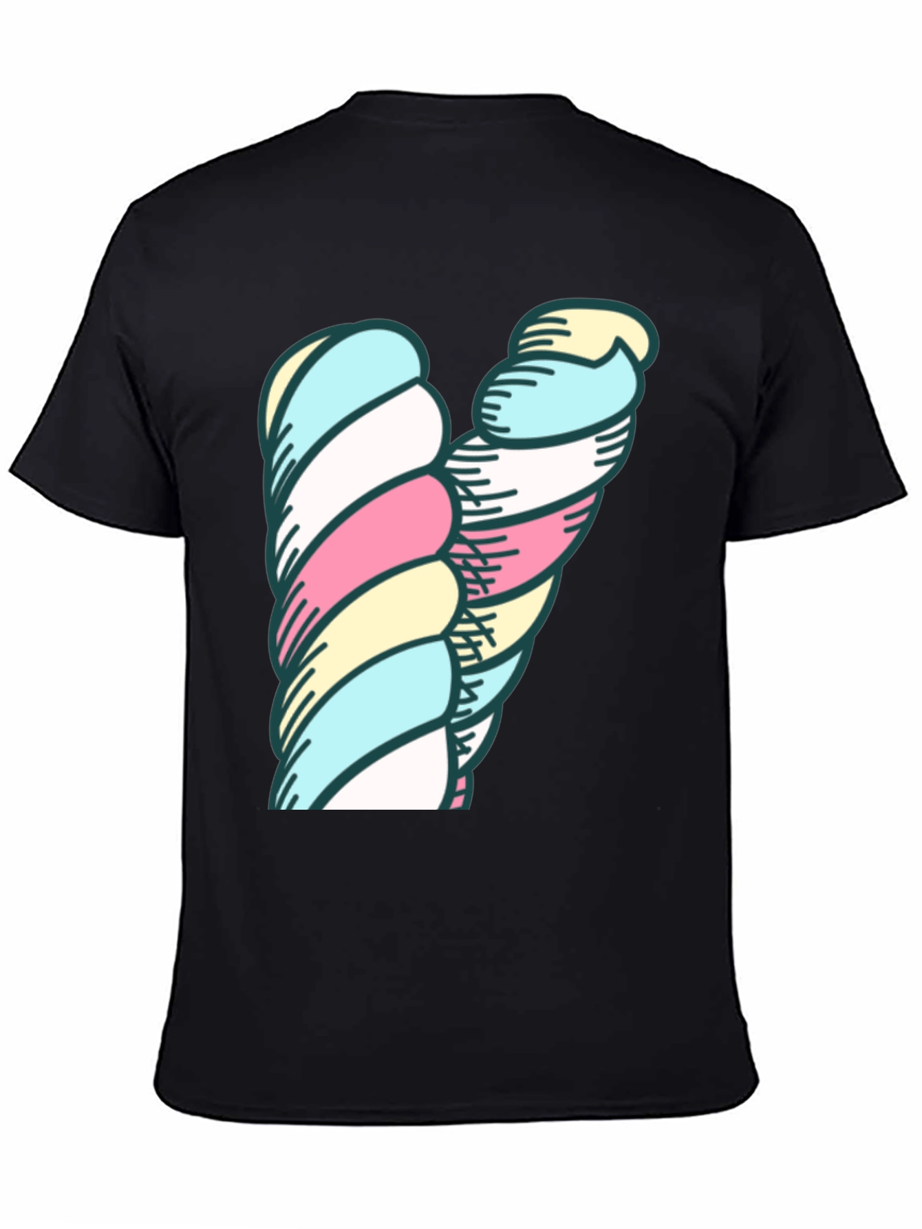 Marshmallow Twist Graphic Tee - Unique Design!