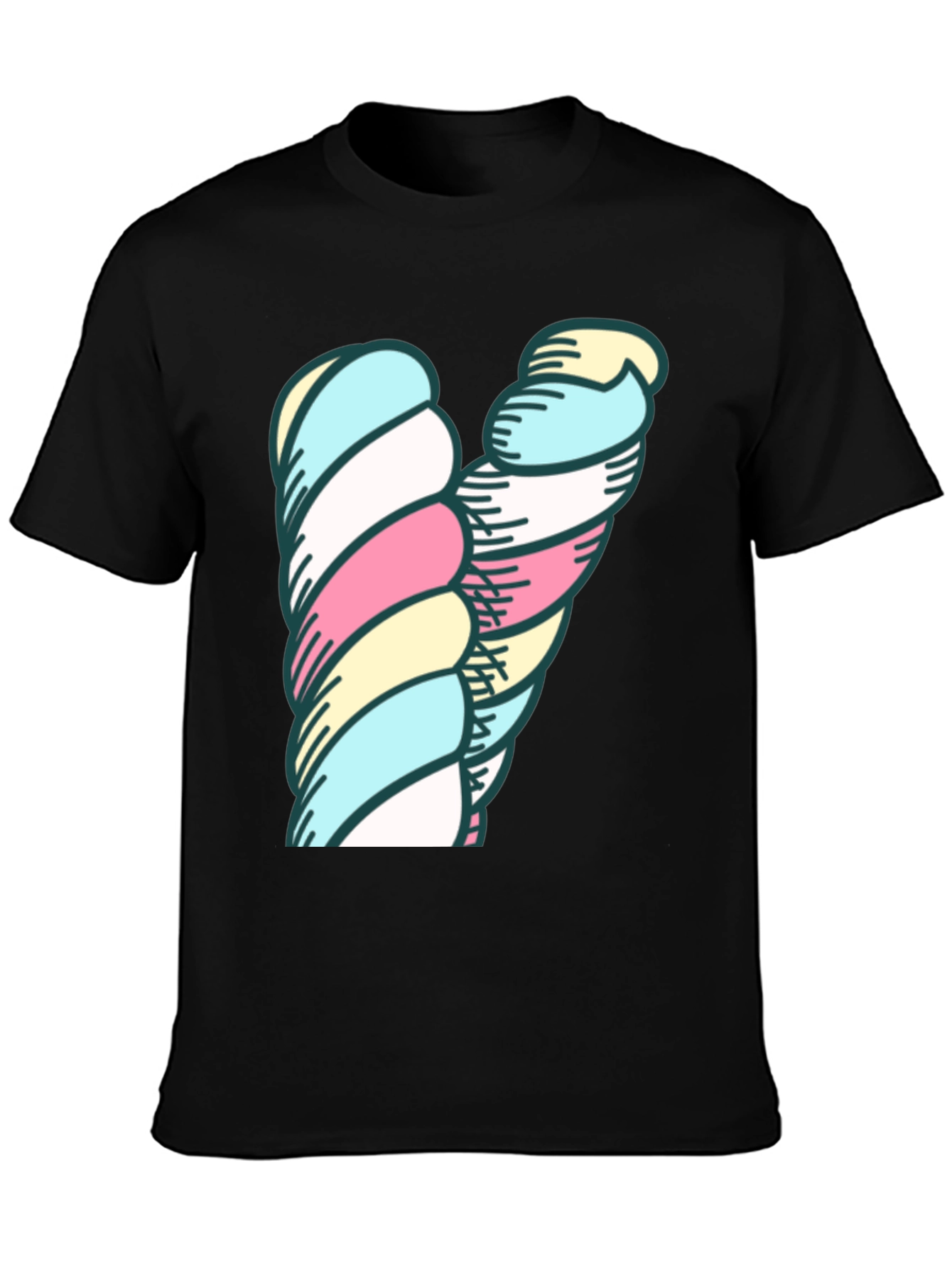 Marshmallow Twist Graphic Tee - Unique Design!