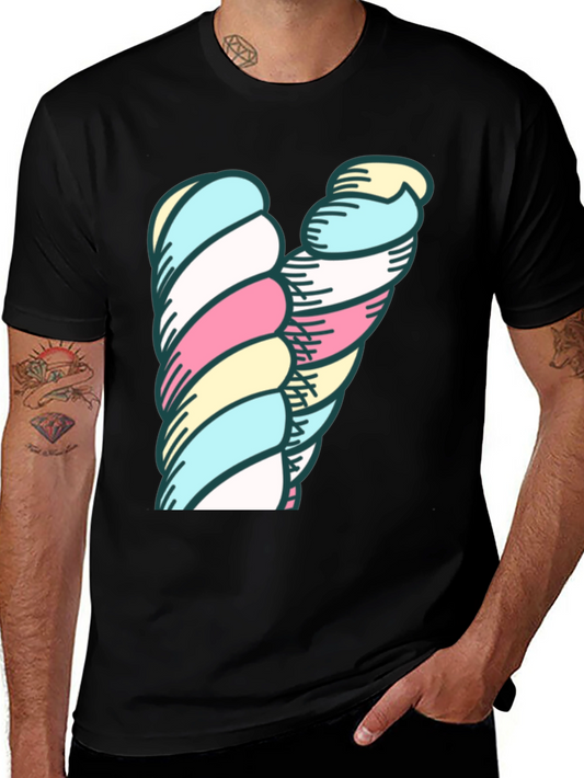 Marshmallow Twist Graphic Tee - Unique Design!