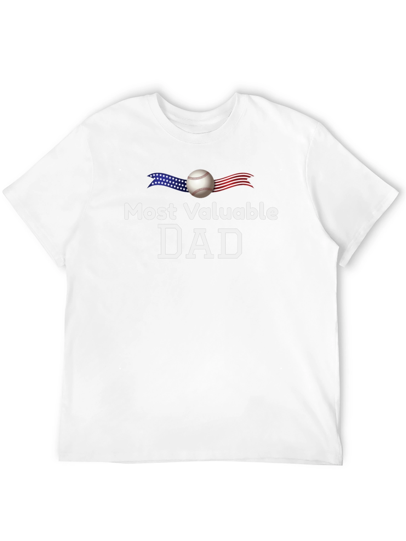 Most Valuable Dad Baseball T-Shirt