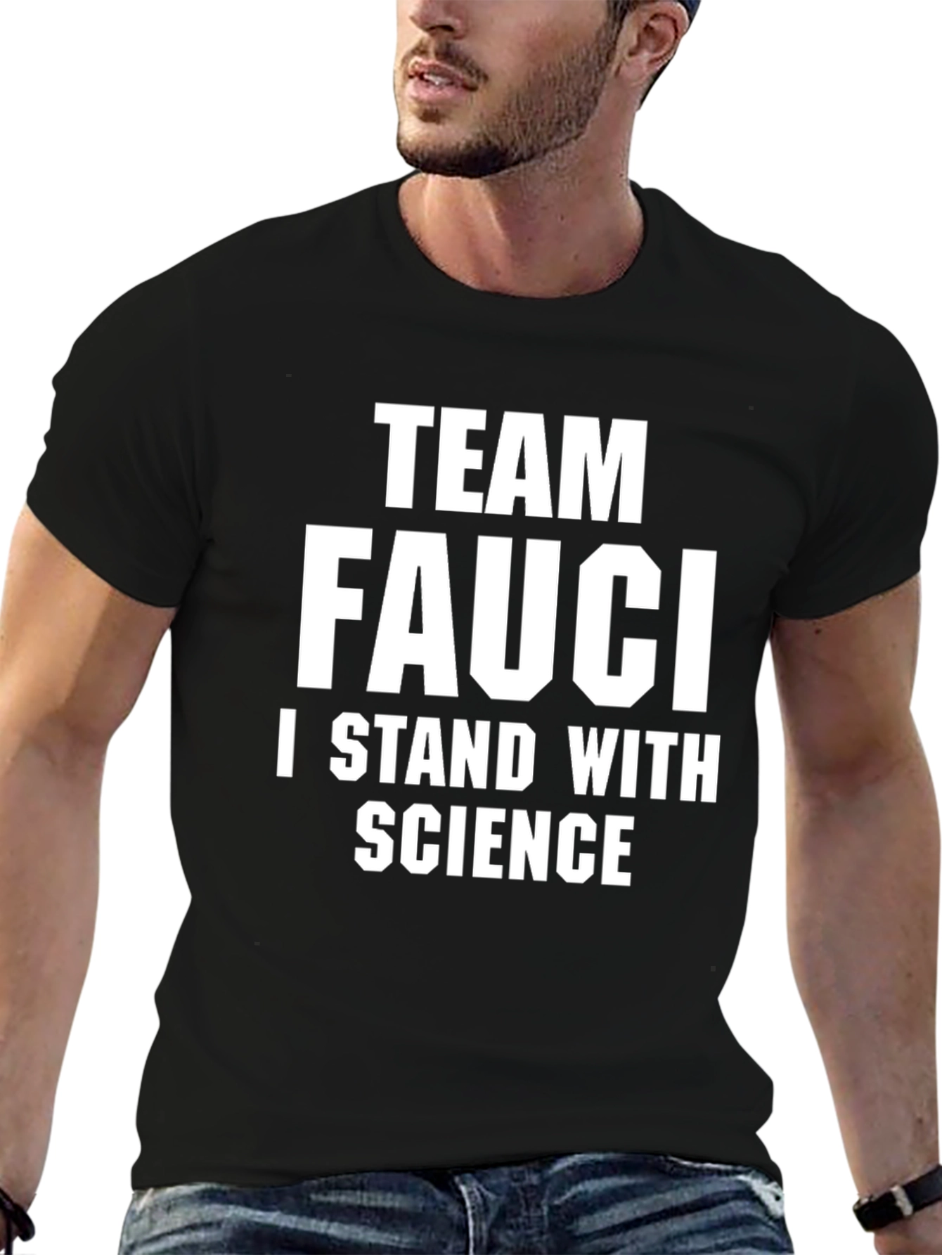 Team Fauci I Stand With Science Graphic T-Shirt