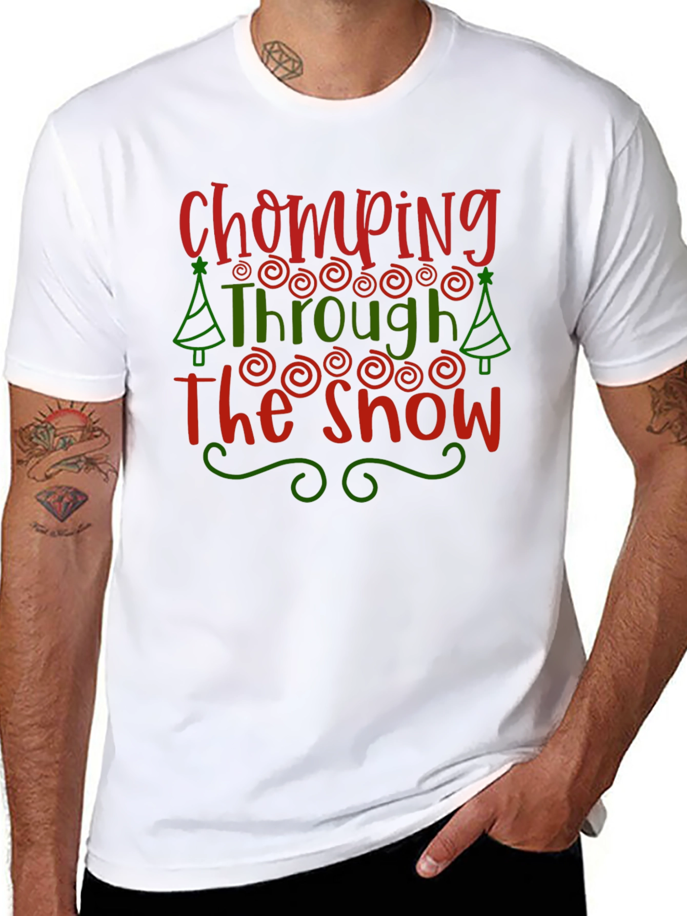 Chomping Through The Snow Christmas T-Shirt