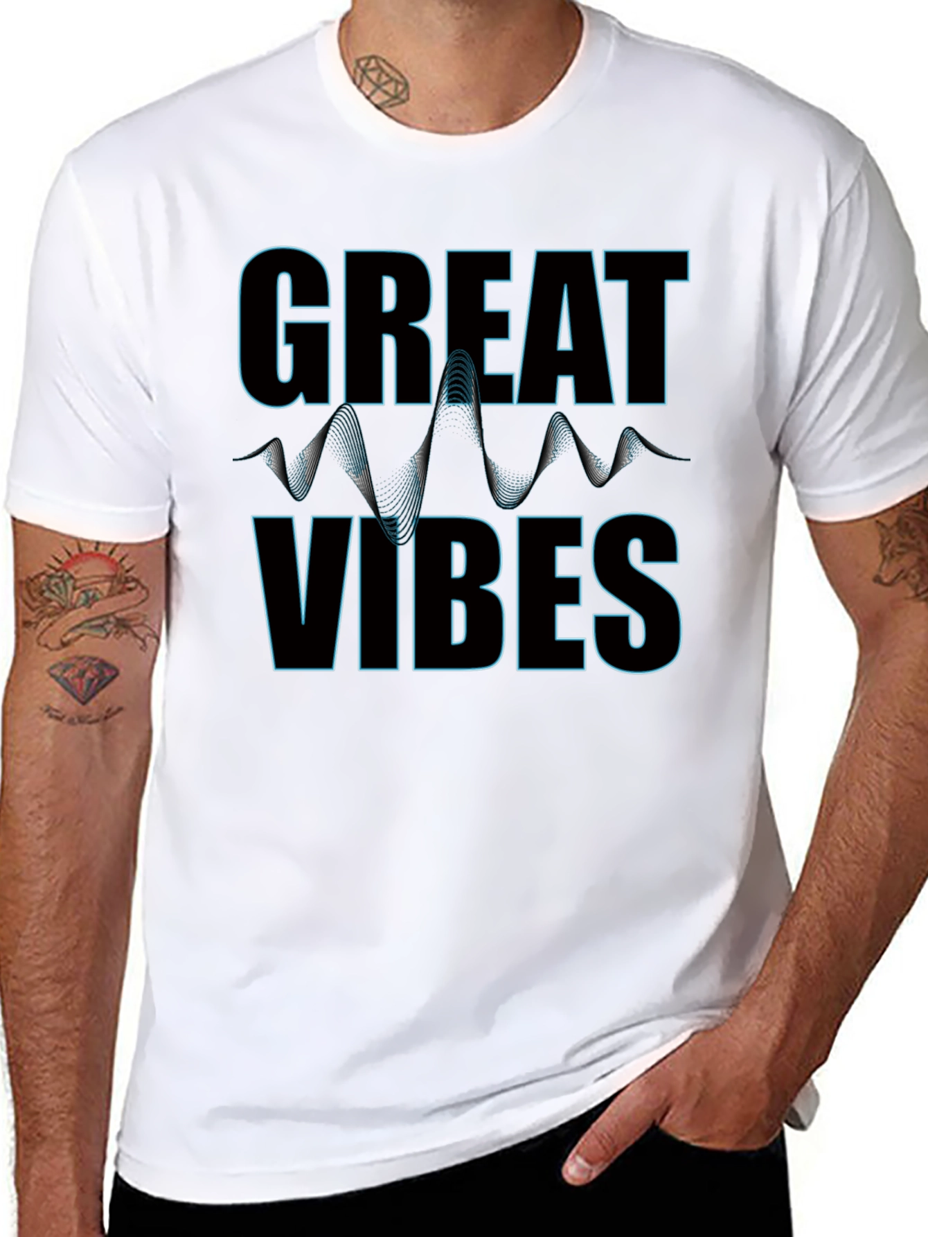 Great Vibes Graphic Print Tee