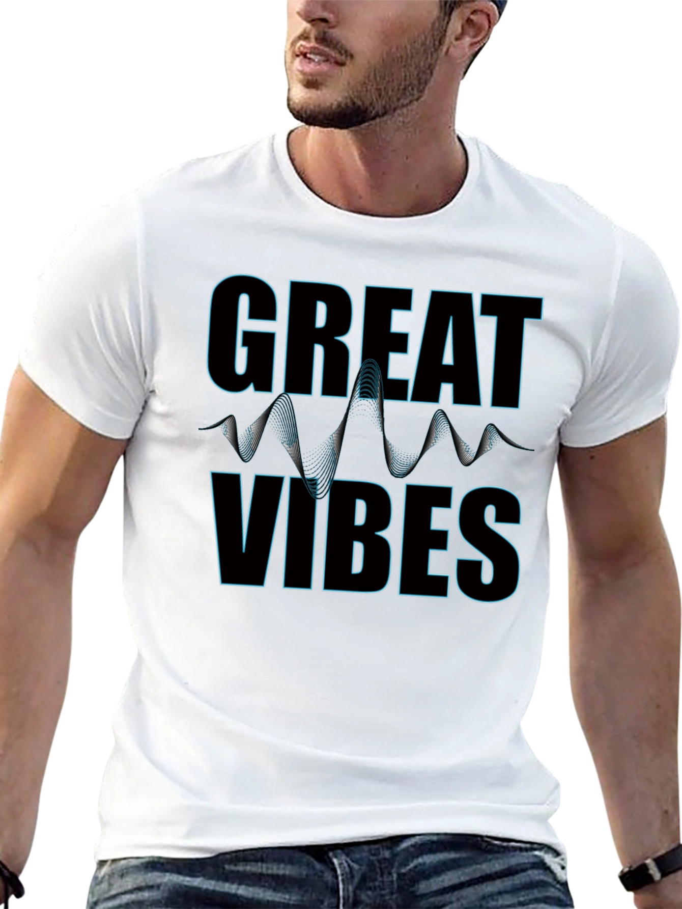 Great Vibes Graphic Print Tee