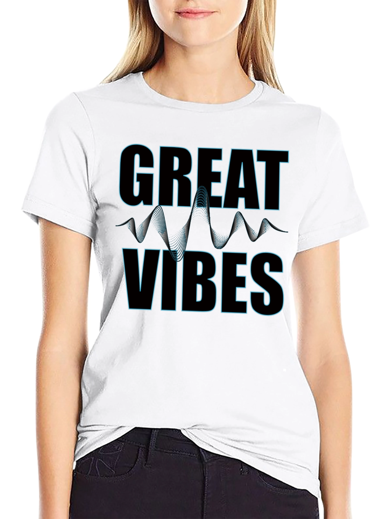 Great Vibes Graphic Print Tee