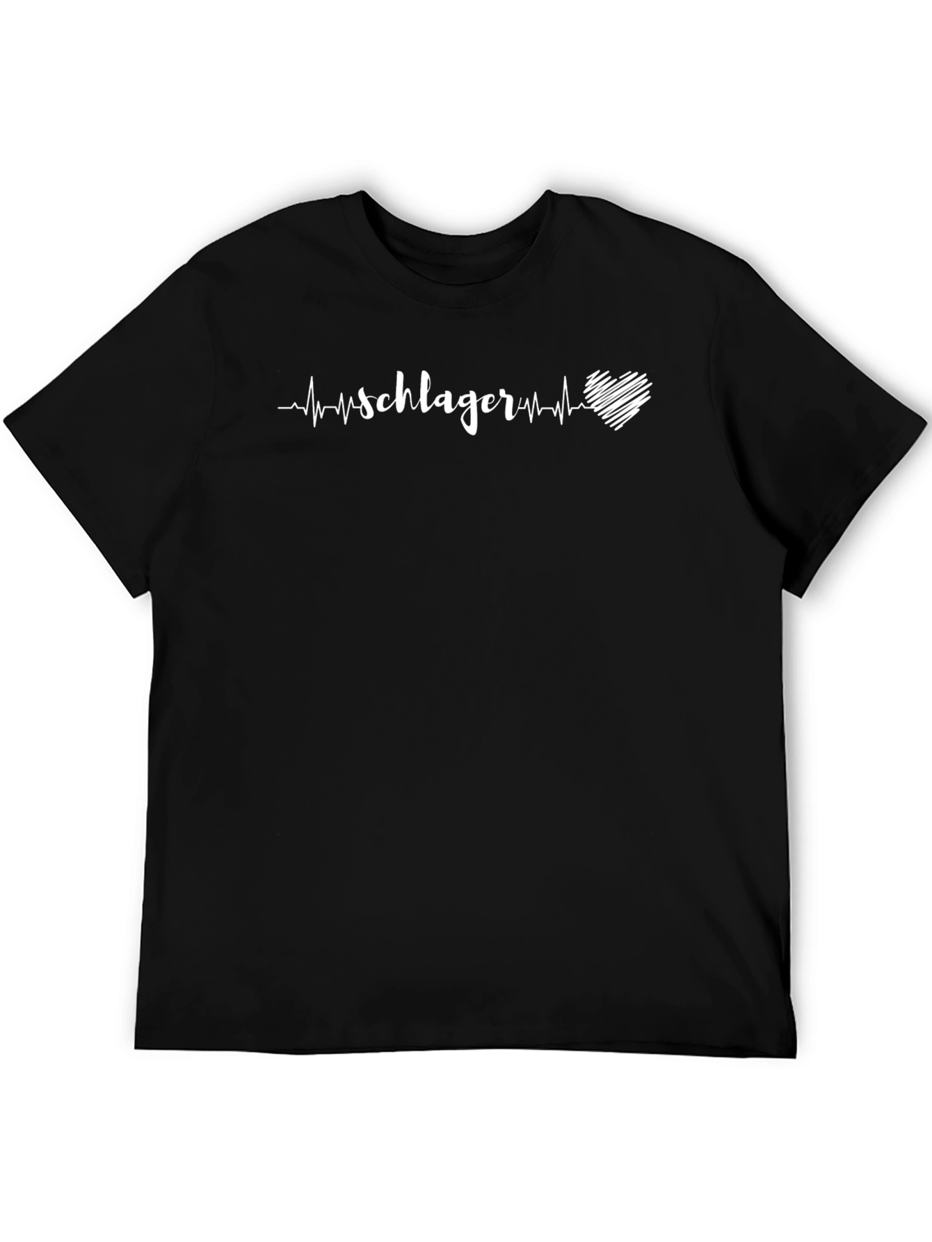 Schlager Heartbeat T-Shirt - Black Graphic Tee