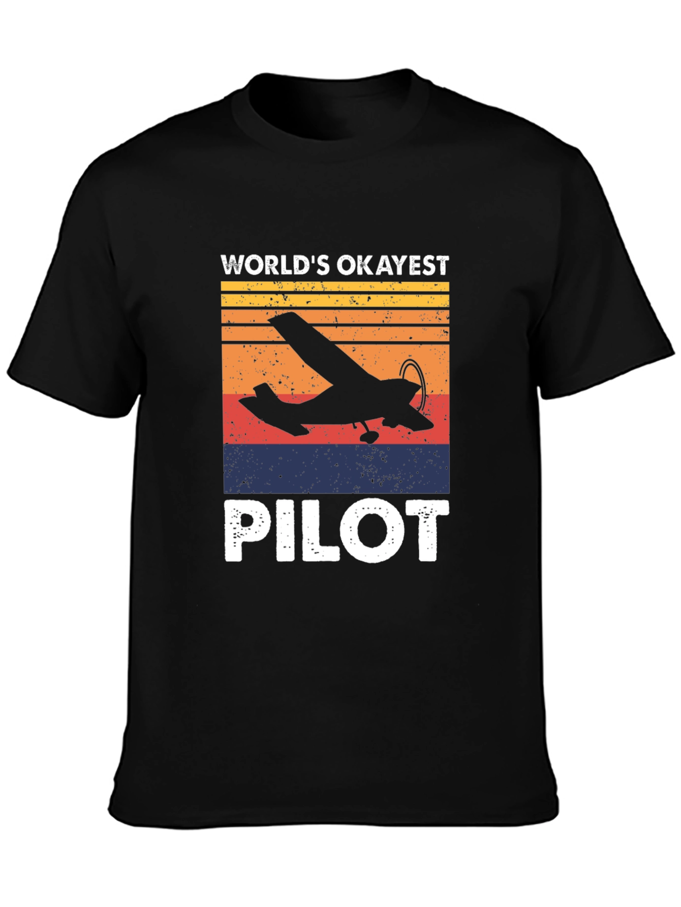 Worlds Okayest Pilot T-Shirt - Aviation Gift