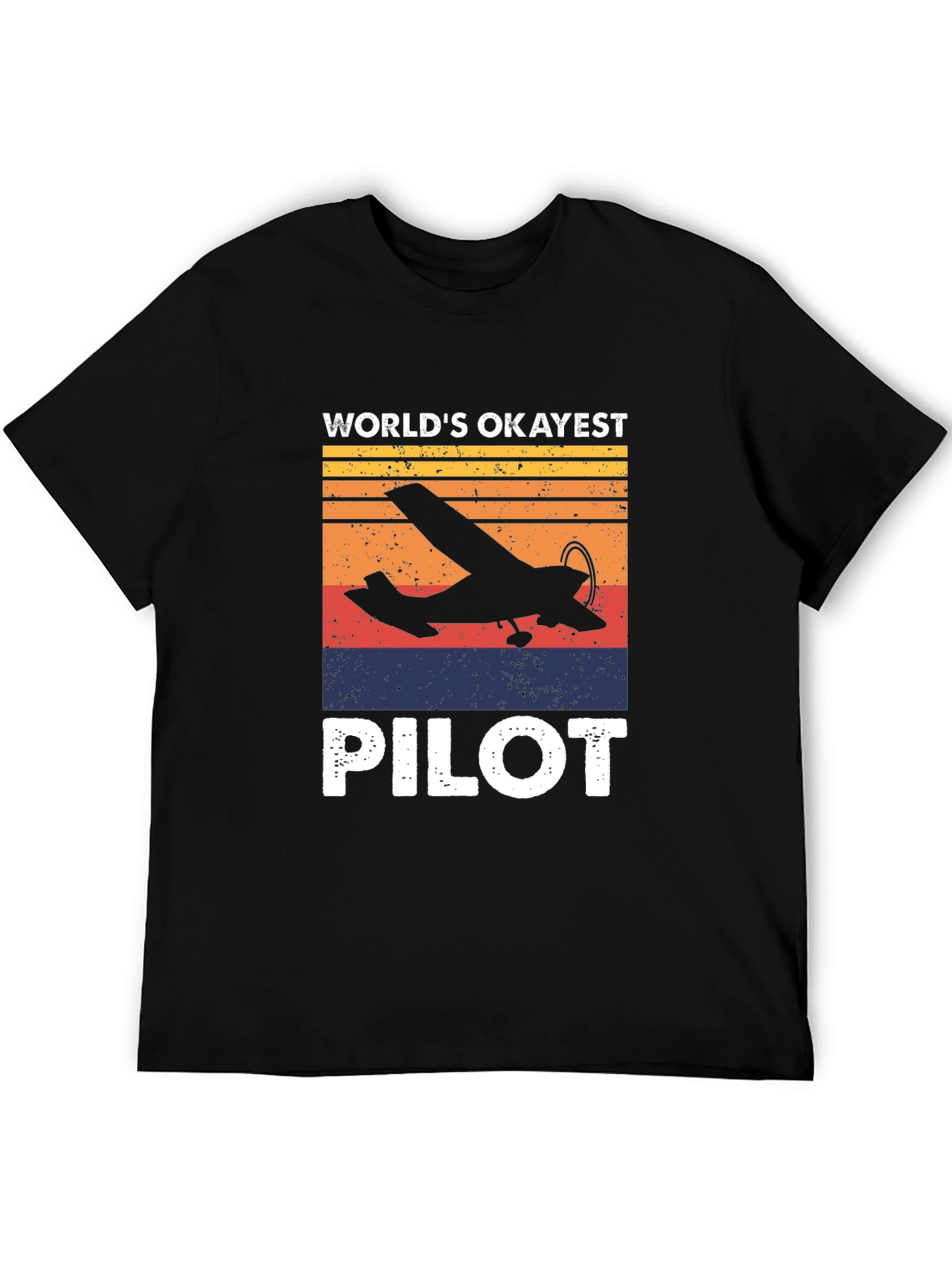 Worlds Okayest Pilot T-Shirt - Aviation Gift