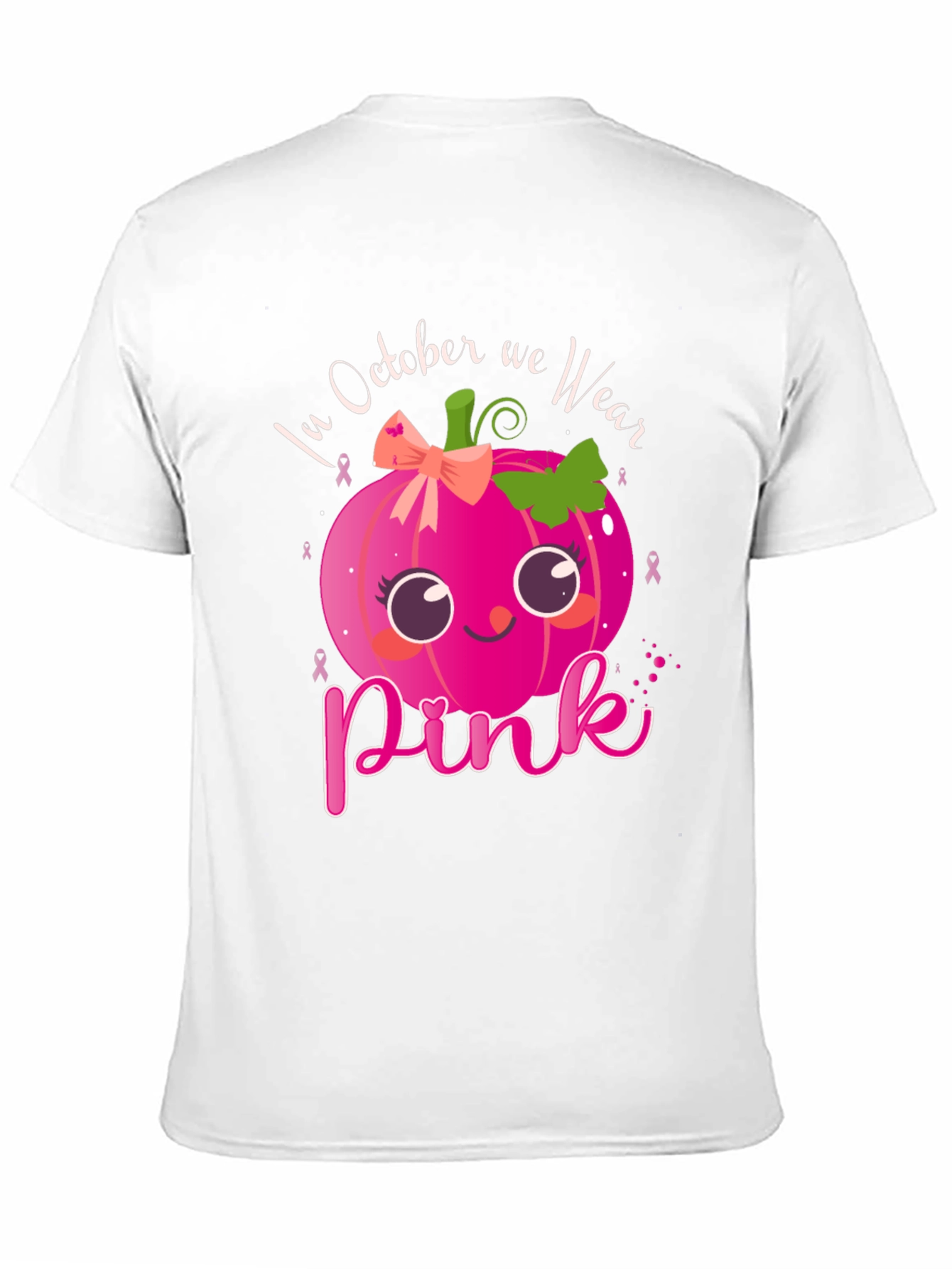 October We Wear Pink Pumpkin T-Shirt