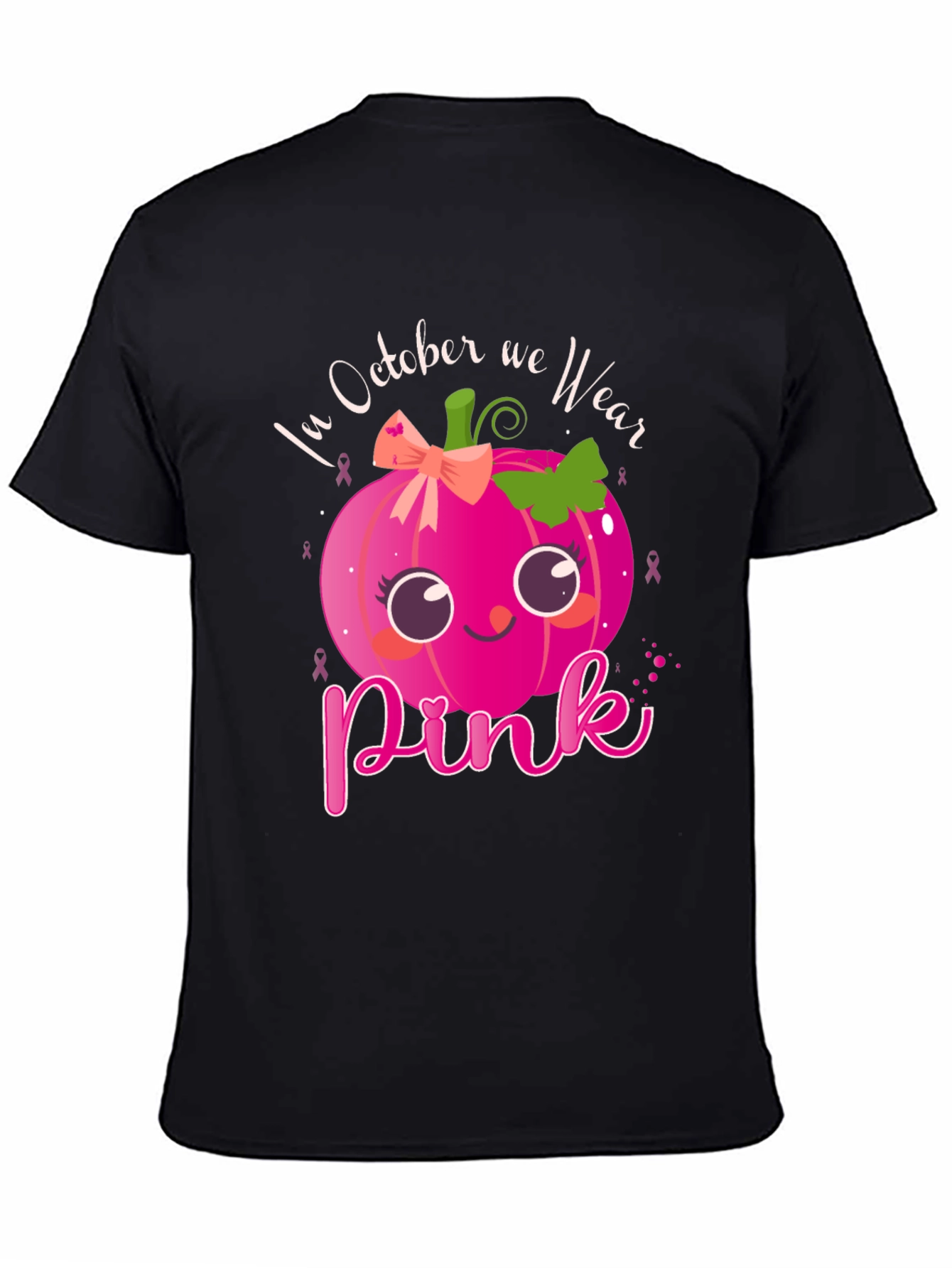 October We Wear Pink Pumpkin T-Shirt