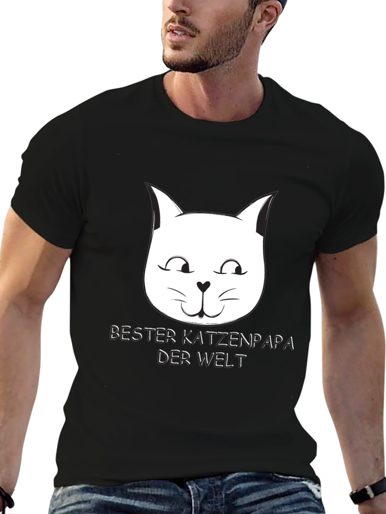 Cat Dad T-Shirt - Bester Katzenpapa