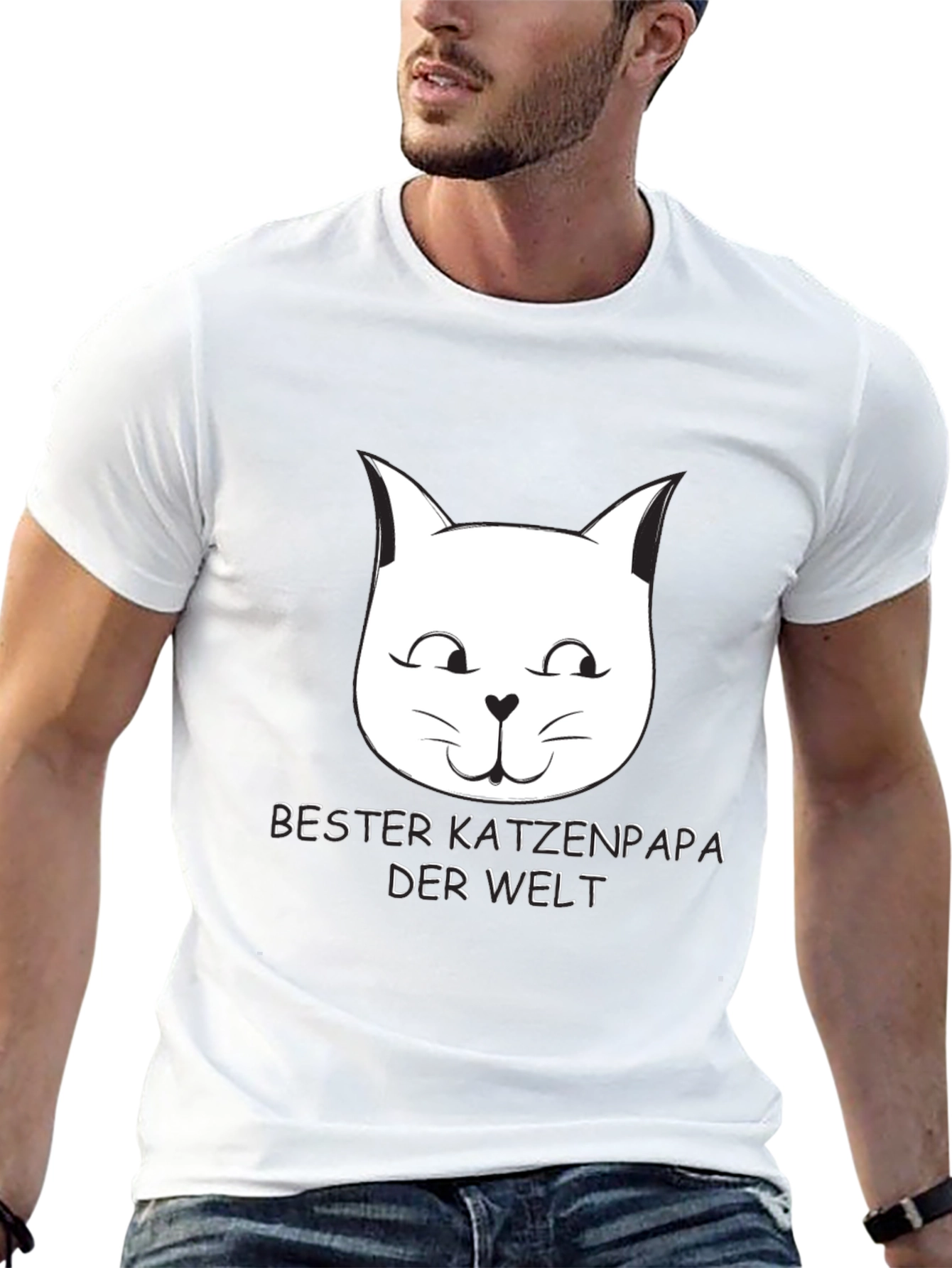 Cat Dad T-Shirt - Bester Katzenpapa
