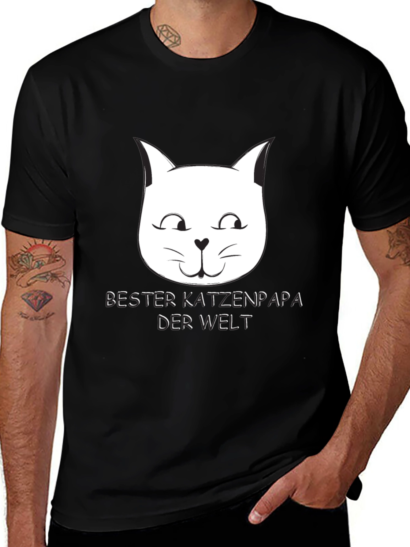 Cat Dad T-Shirt - Bester Katzenpapa