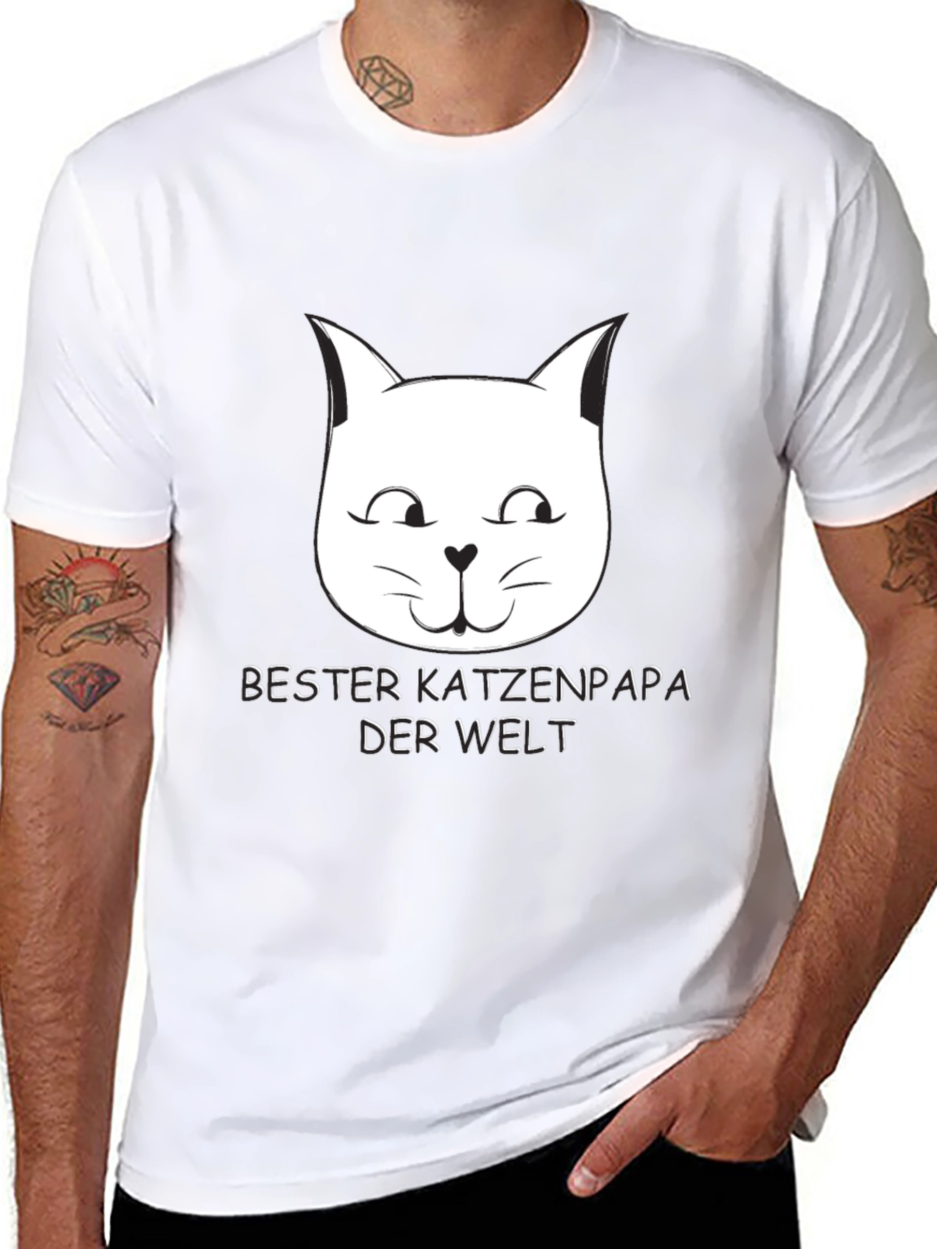 Cat Dad T-Shirt - Bester Katzenpapa