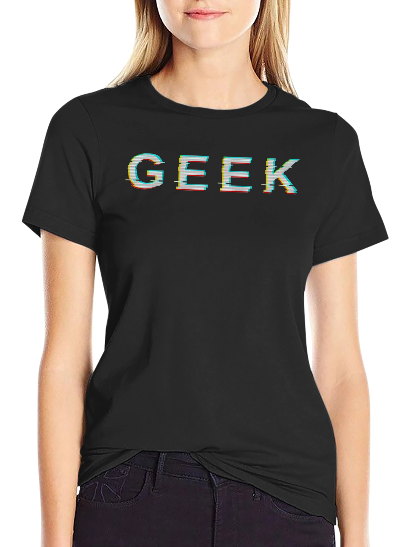 Geek Glitch T-Shirt - Modern Graphic Tee