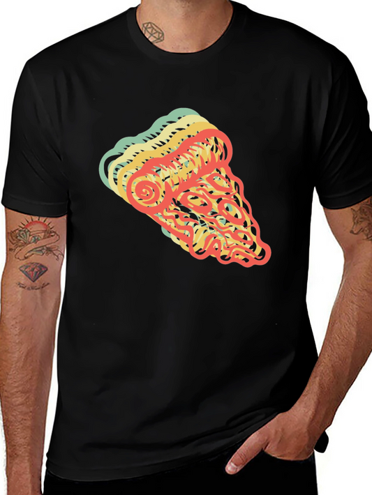 Retro Pizza Slice Graphic T-Shirt