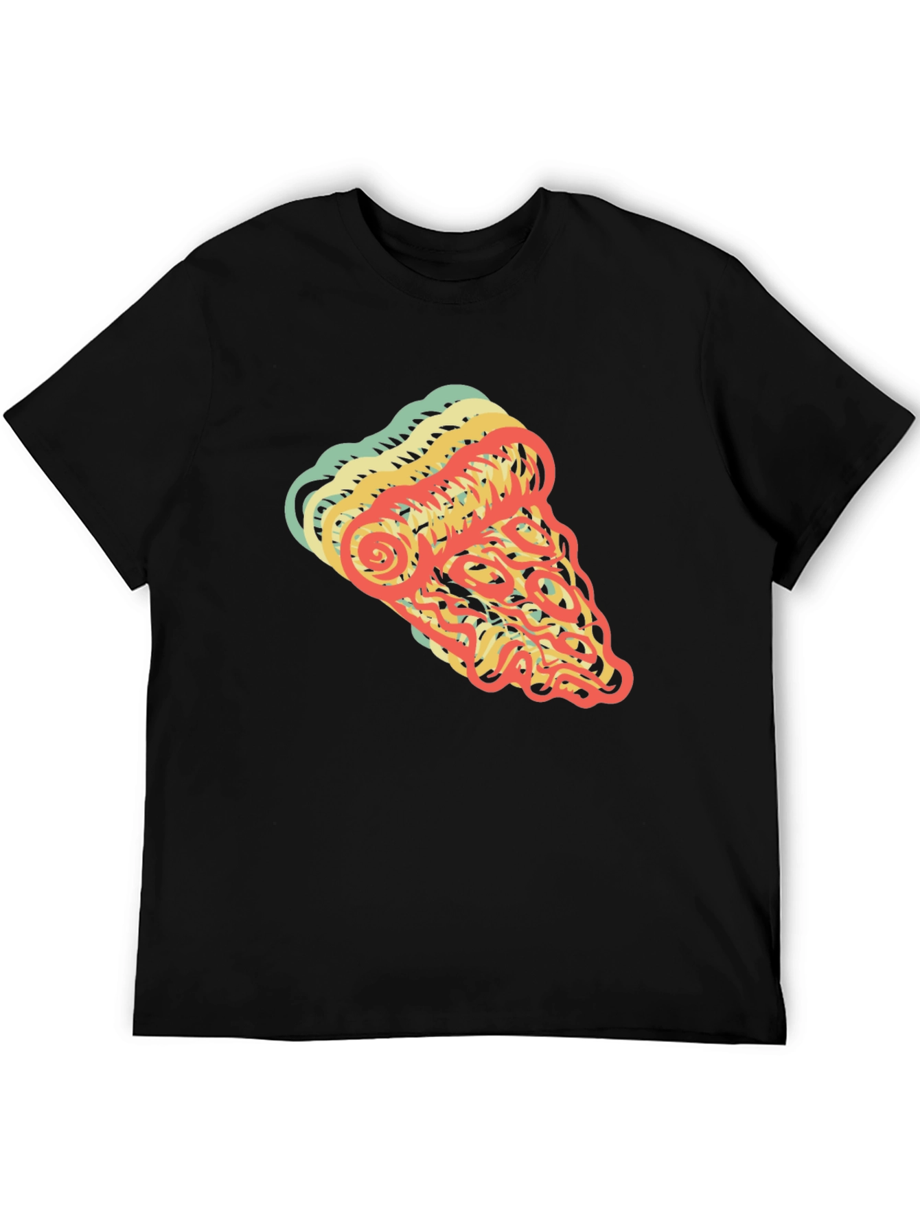 Retro Pizza Slice Graphic T-Shirt